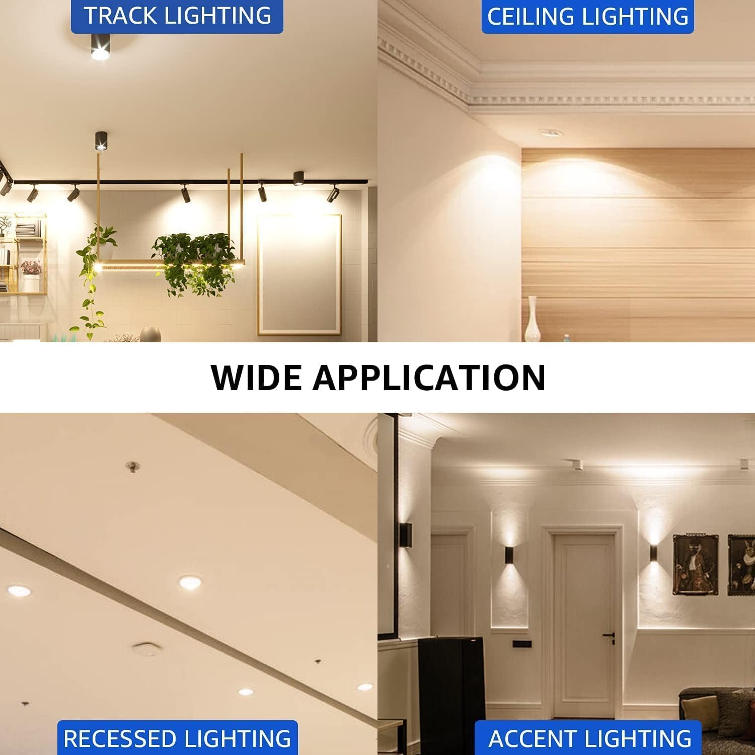 Mastery Mart Dimmable Gu10 Led Light Bulbs, 4.5W Bright 2700K Soft White 50W Halogen Equivalent, 400Lm Energy Saver For Track Li