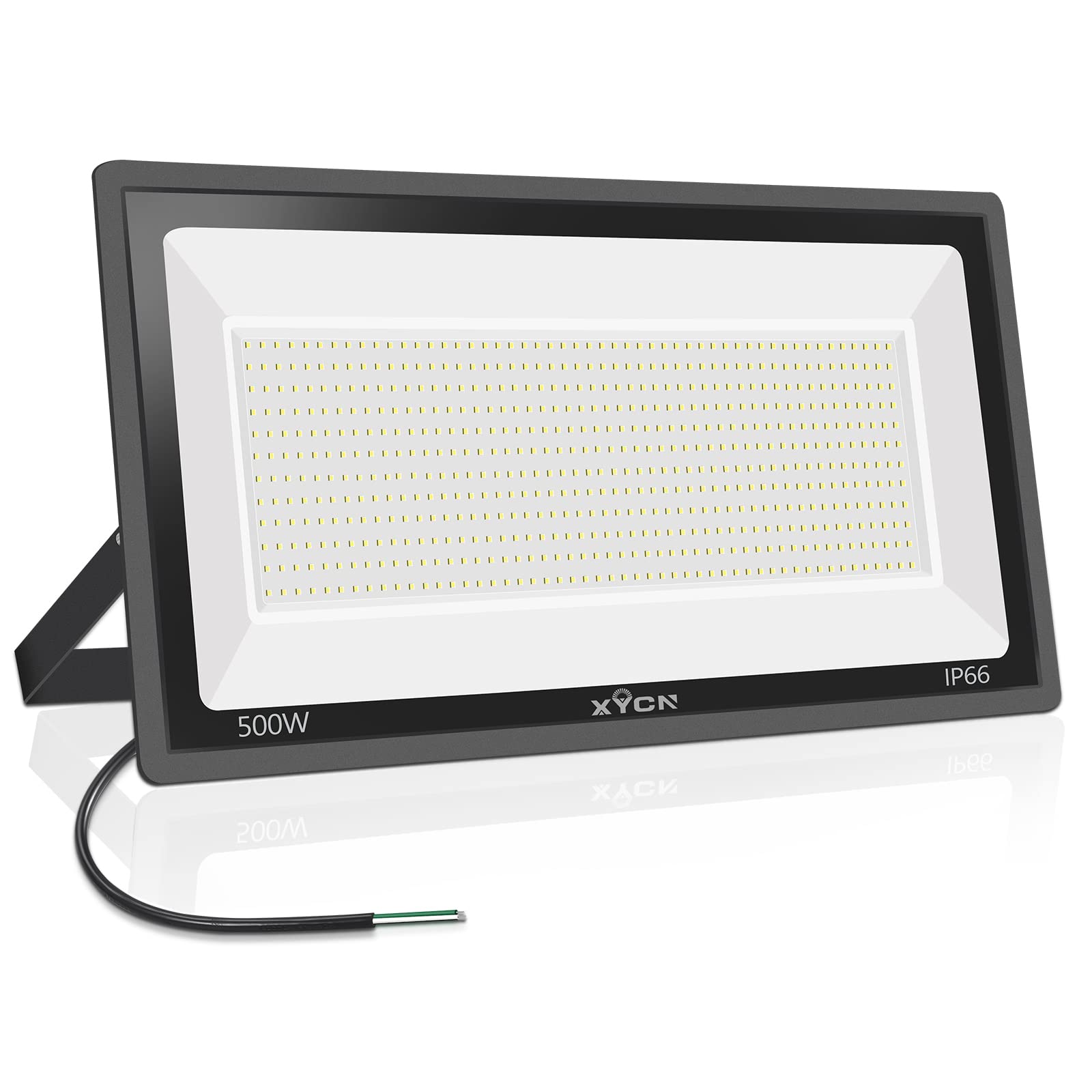 Xycn 500W Led Flood Light (2750W Equivalent) Super Bright 58 500Lm Daylight 5000K Ip66 Waterproof Security Outdoor Led Arena Lights Commercial Lighting Floodlight For Backyard|Court|Stadium|Fields