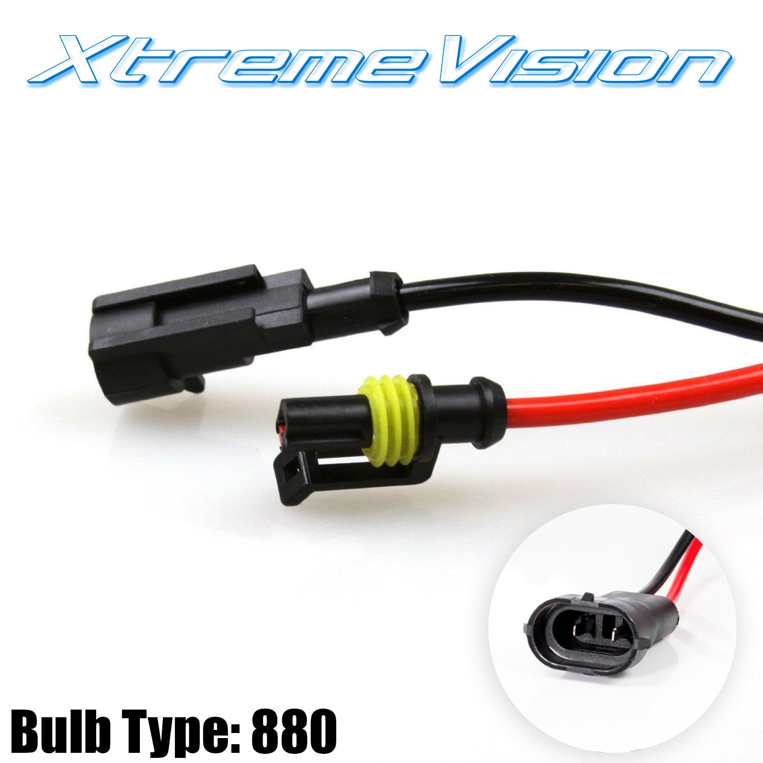 Xtremevision Hid Xenon Replacement Bulbs - 880/881, 5000K Bright White (1 Pair) - Dc Model, All 88X Series Compatible