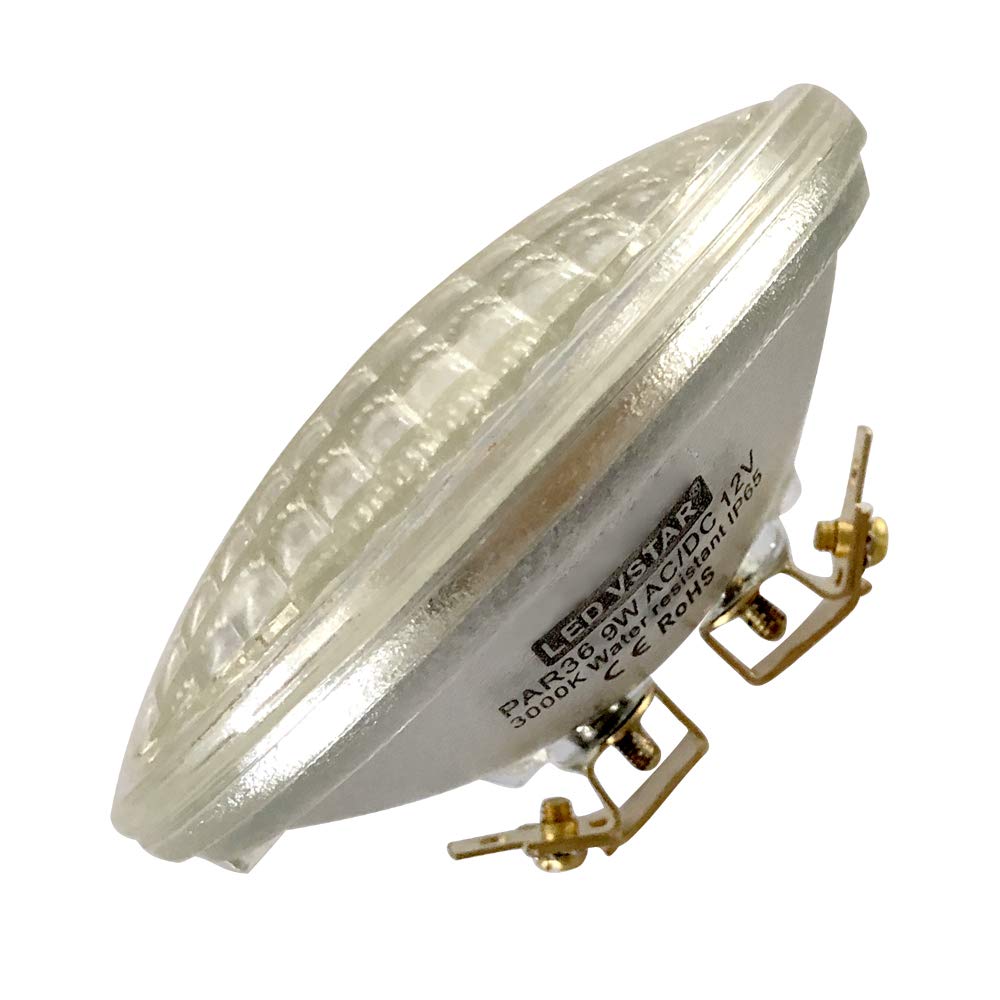 VSTAR LED PAR36 Light Bulb, 9W Replacement for 50W Halogen, 850 Lumens, 12V AC/DC, Waterproof, Warm White, 1 Count
