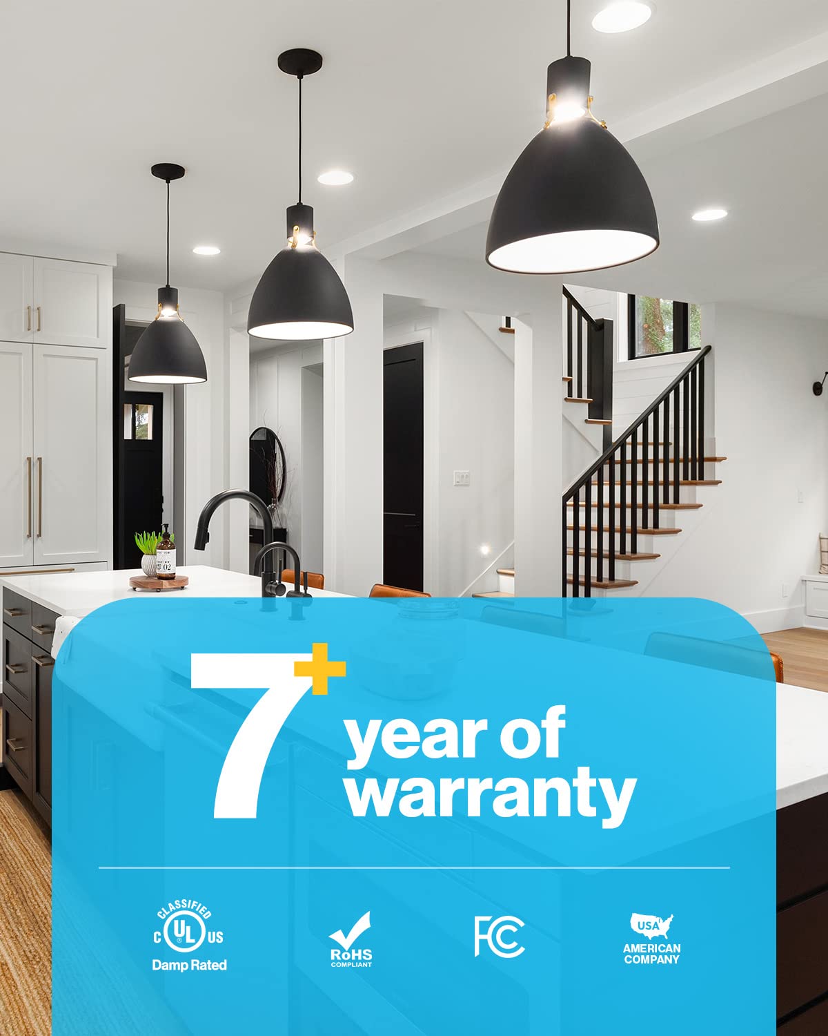 Sunco Lighting 16 Pack 5/6 Inch Led Can Lights Retrofit Recessed Lighting, Smooth Trim, Dimmable, 6000K Daylight Deluxe, 13W=75W, 965 Lm, Damp Rated, Replacement Conversion Kit - Ul Listed