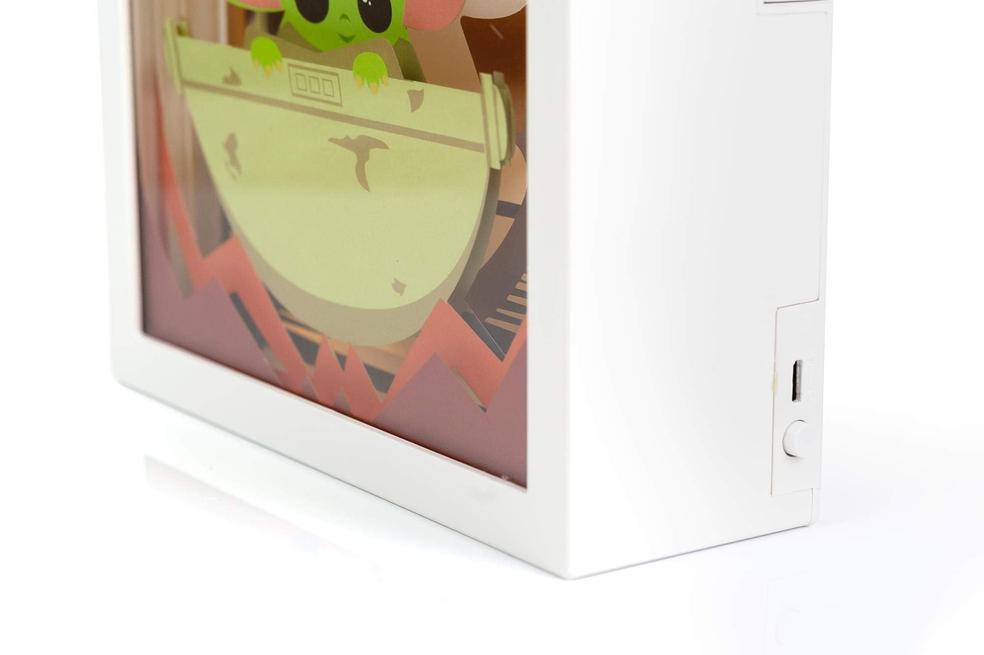 Star Wars The Mandalorian, The Child 3D Mini Shadow Light Box | 6 X 6 Inches