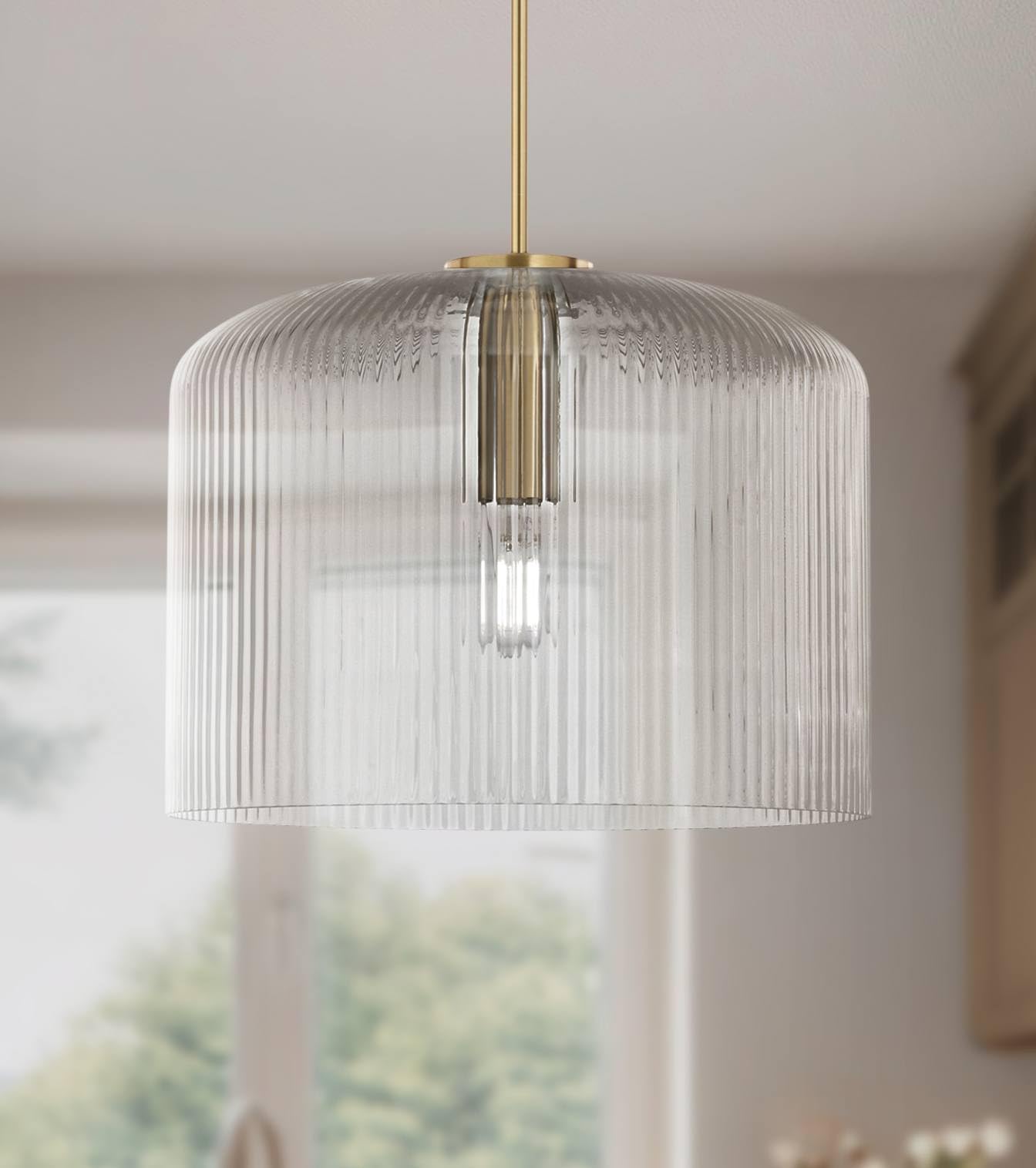 Possini Euro Design Lallie 18 Modern Art Deco Pendant Ceiling Light Fixture Dining Room Over Table Kitchen Island Foyer Drum Han