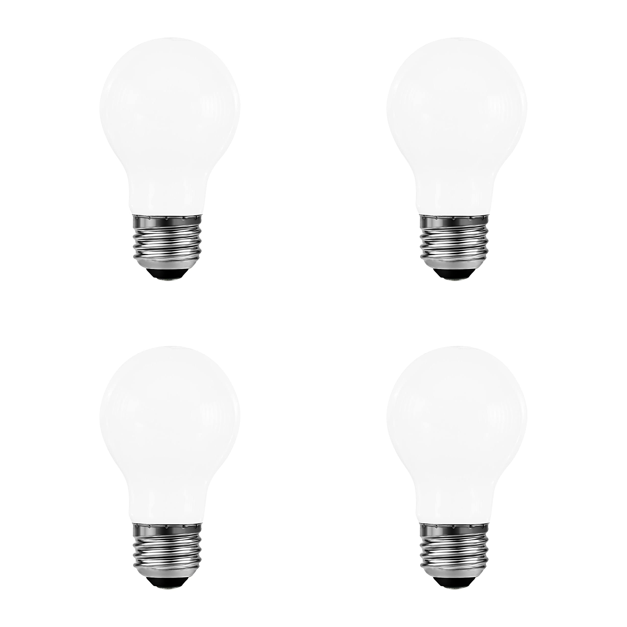 LEDVANCE Sylvania A19 LED Light Bulb, 60W = 8W, Dimmable, Frosted, Soft White, 4 Pack, 2700K, 13