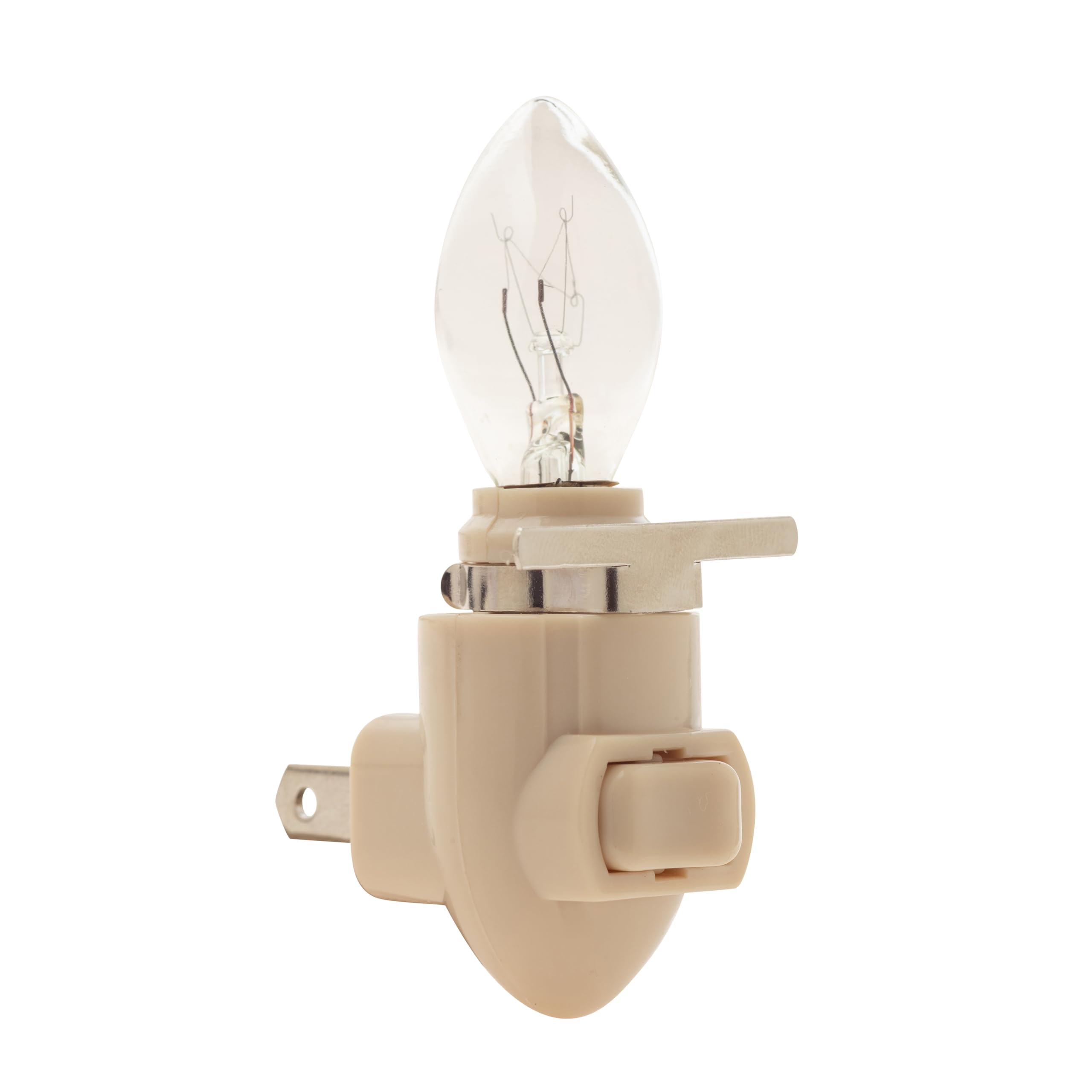 Creative Hobbies Plug In Night Light Module Includes 4 Bulbs And 4 Metal Clips, Great For Making Your Own Decorative Night Lights, Pack Of 4 (Ivory)