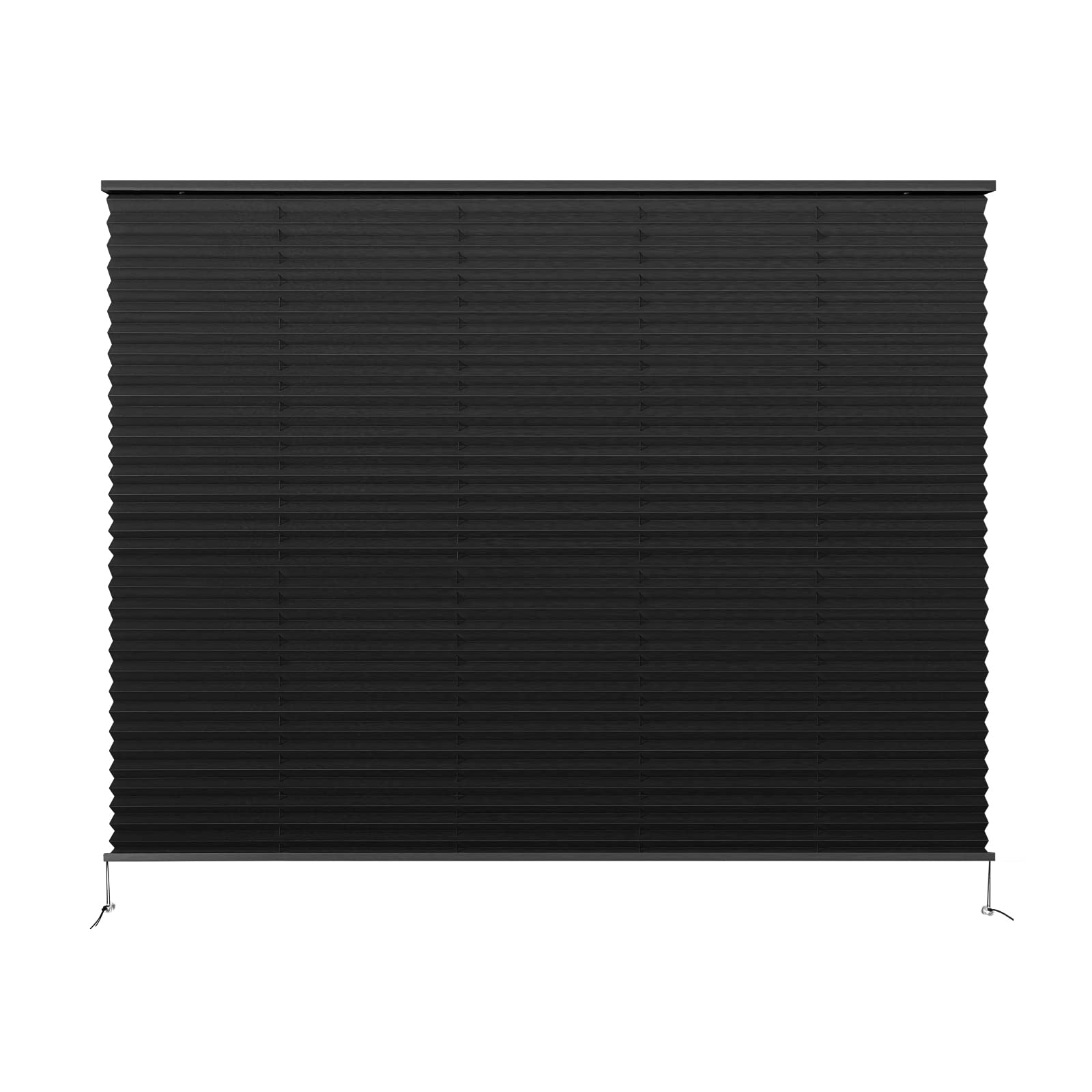 Dulepax Rv Blinds - Pleated Shades, 50'' W X 38'' L Black Rv Window Shades For Camper, Travel Trailers, Motorhome'S Window