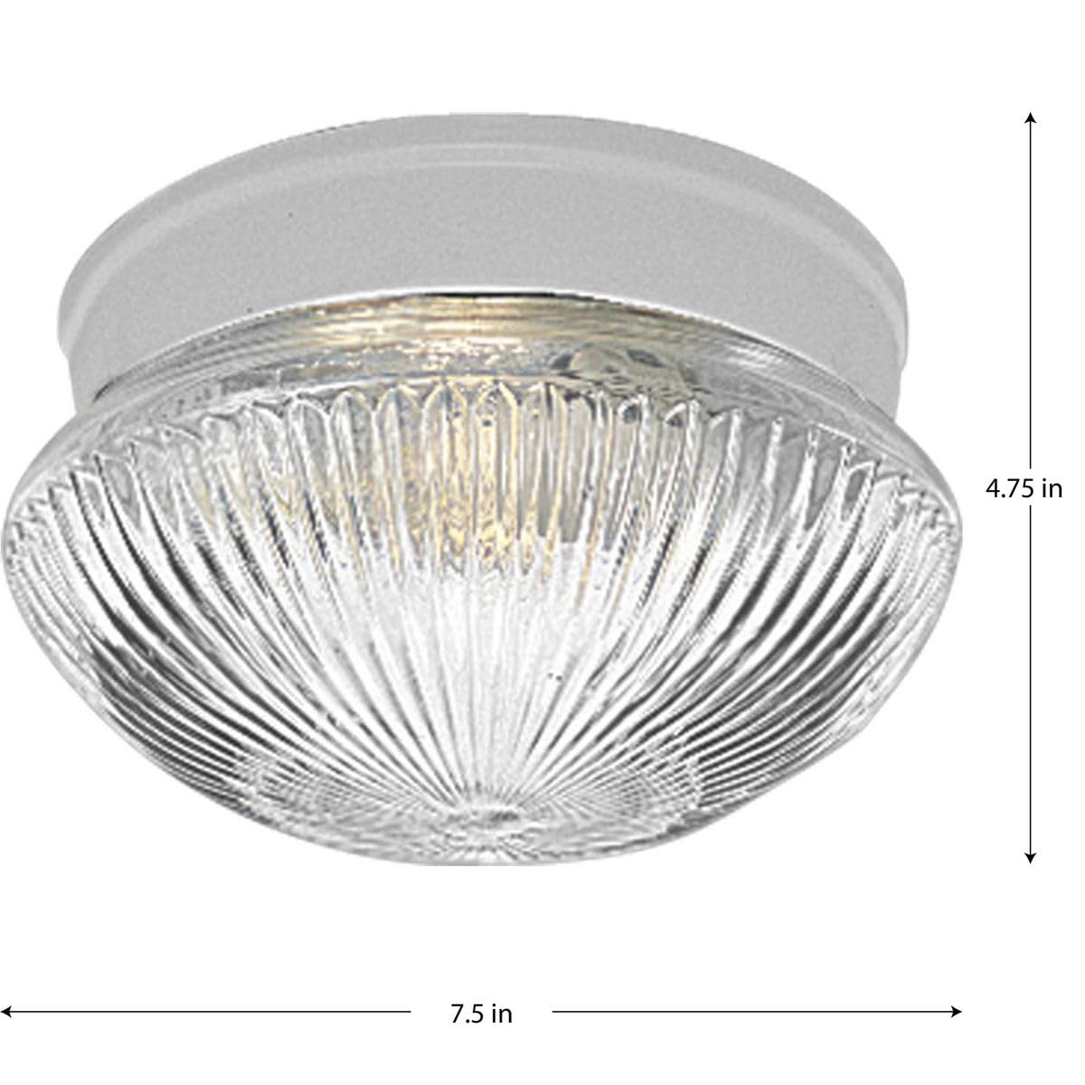 One-Light 7-1/2'' Close-To-Ceiling