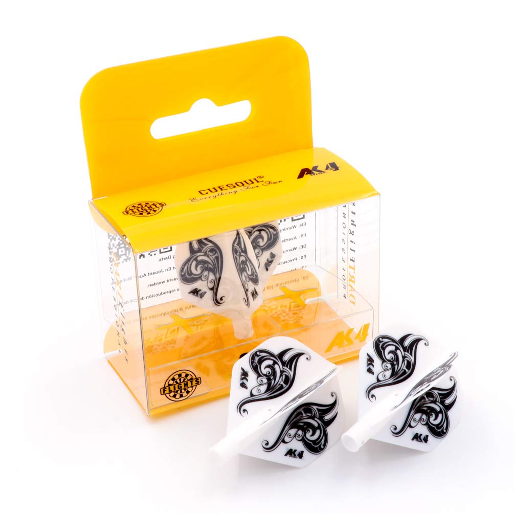 Cuesoul Tero Ak4 Transparent Dart Flights Diamond Shape,Set Of 3 Pcs(Cs-Ak4+7Zs)