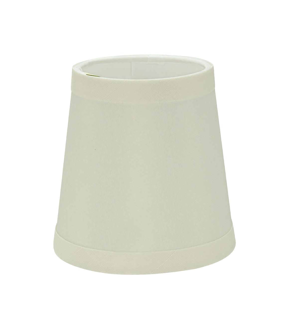 Aspen Creative 32717-2A, Empire Clip-On Chandelier Lamp Shade, Off-White, 3&quot; Top x 4&quot; Bottom x 4&quot; Slant Height, Set of 2