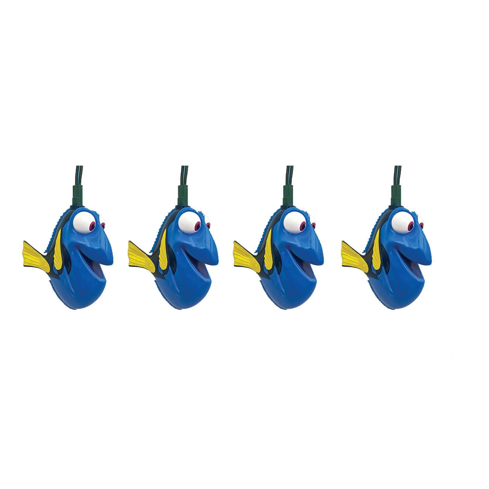 Kurt S. Adler 10-Light Finding Dory Light Set, 11.5ft, Blue, Model DN9162
