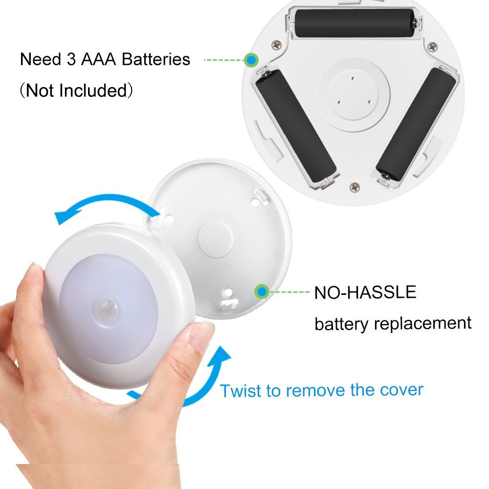 Amir Upgraded 3.15    Motion Sensor Light Indoor, Cordless Battery Powered Stick On Led Night Lights For Closet, Stair, Under Ca