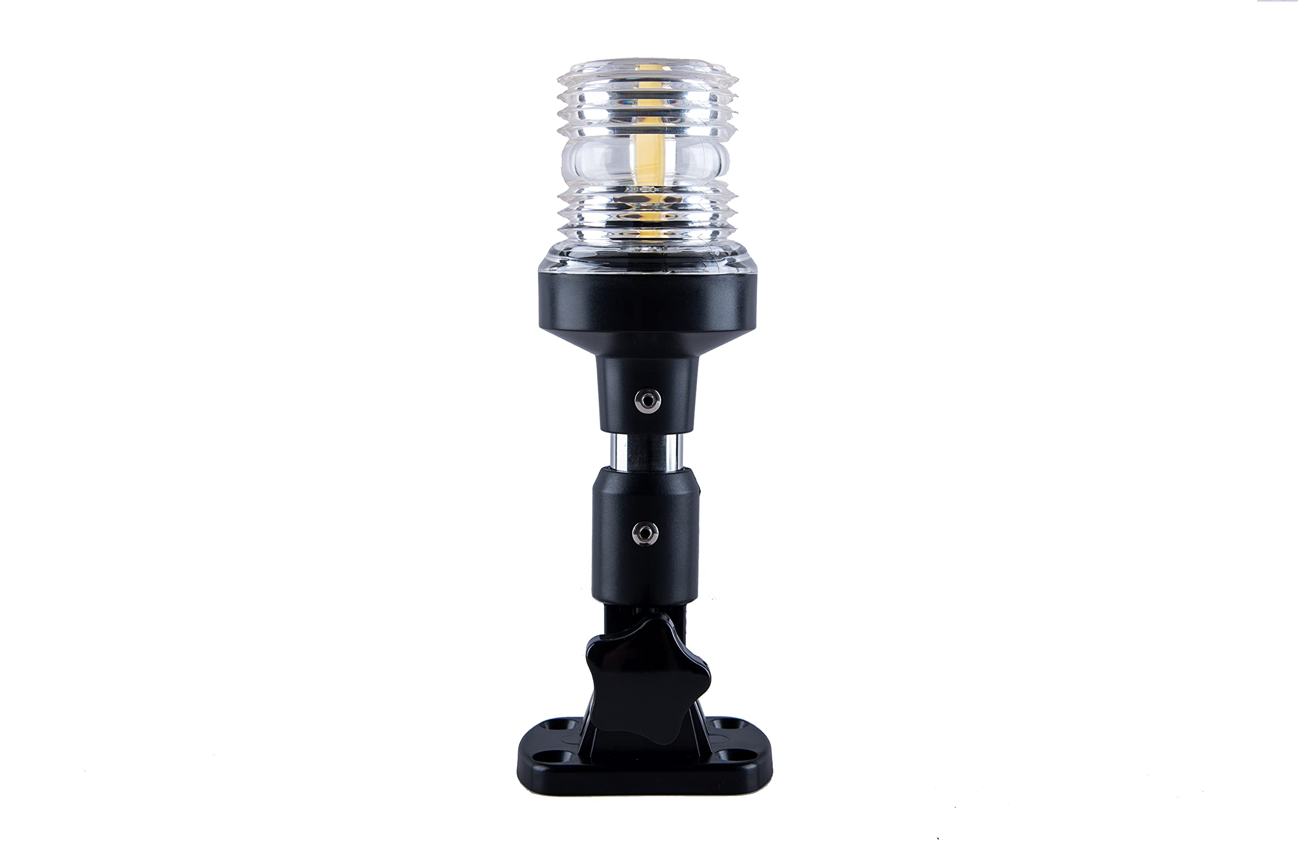 Sebnux White LED Boat Stern Light, 6 Inch, Single-handed Cam-lock, Nature White 5000K, Model SCK098