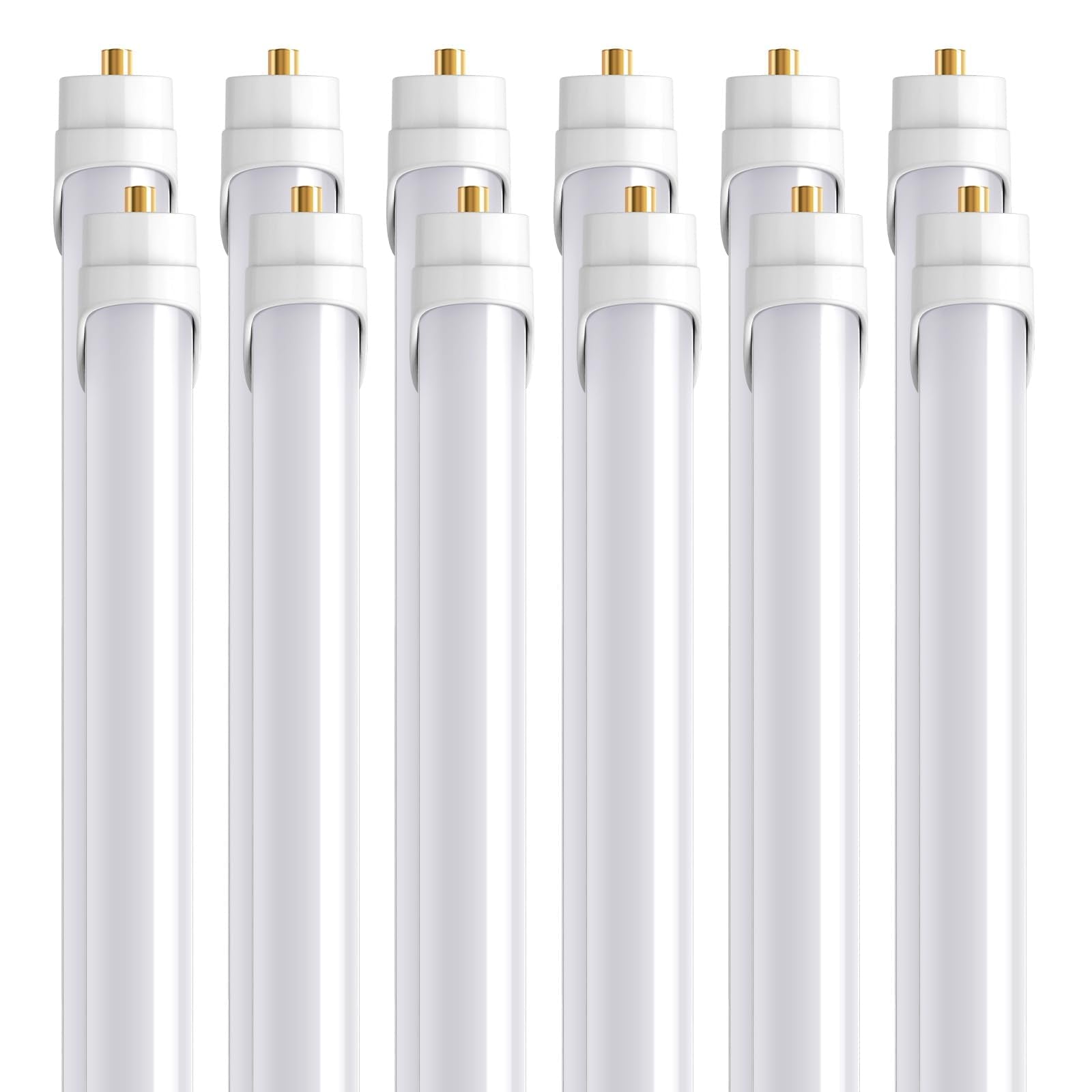 Barrina 8ft LED Bulbs, T8 T10 T12 LED Tube Lights, Single Pin FA8 96'' LED Replacement for Fluorescent Fixture, 44W(100W Equival