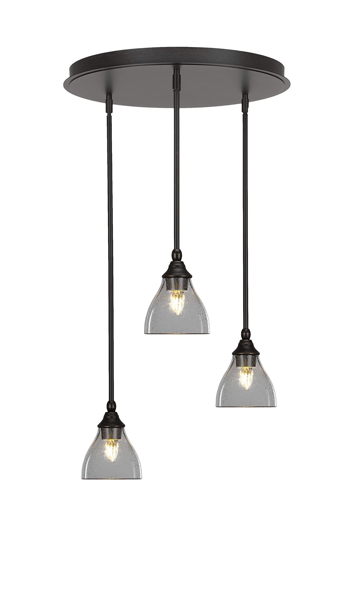 Empire 3 Light Cluster Pendalier in Dark Granite Finish (2183-DG-4760)