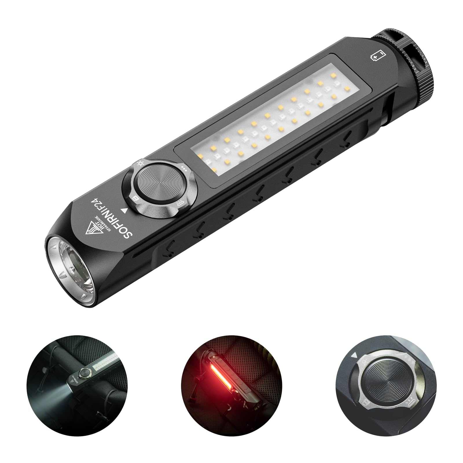 Sofirn If24 2000Lm Rechargeable Flashlight - Compact Led Work Light, Magnetic Edc, Aluminum