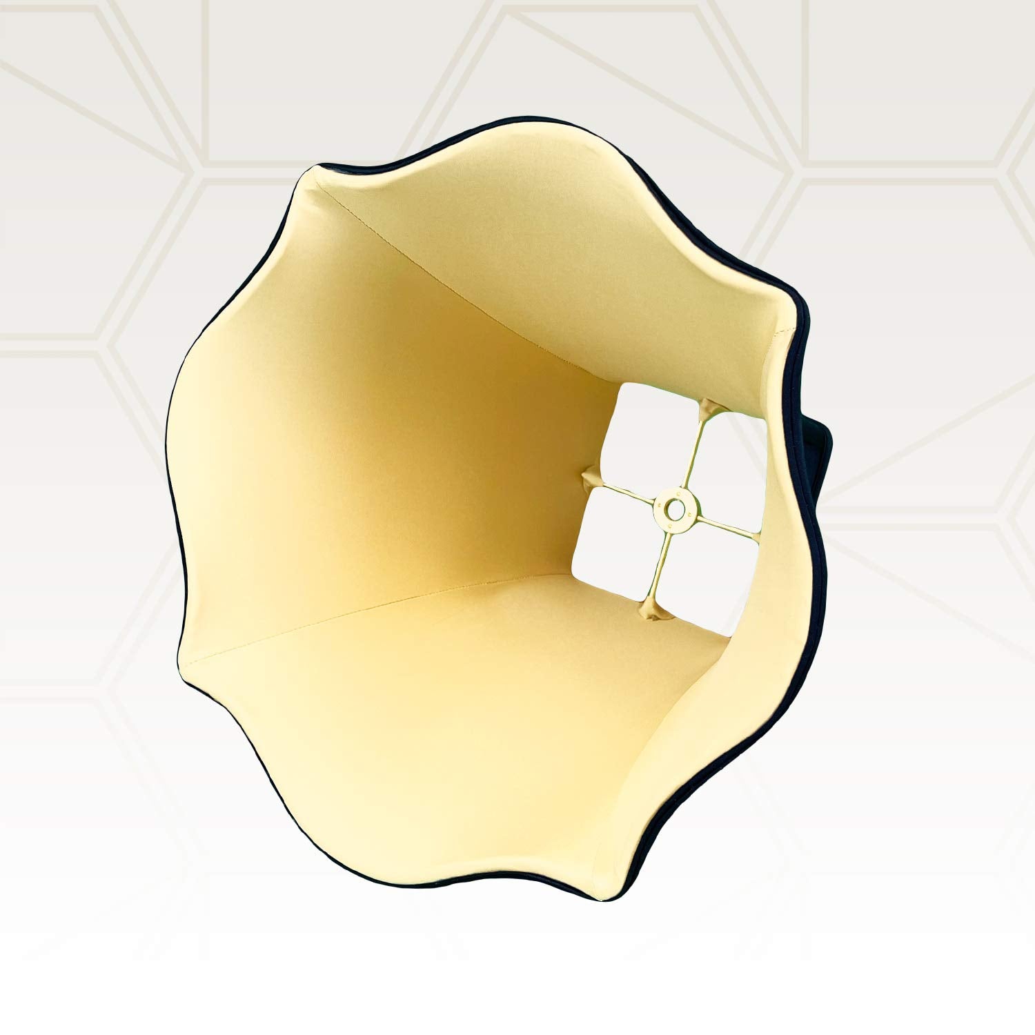 Royal Designs, Inc. Flare Bottom Outside Square Bell Lamp Shade, Bs-702-12Blk, Black, 5 X 12 X 9.25