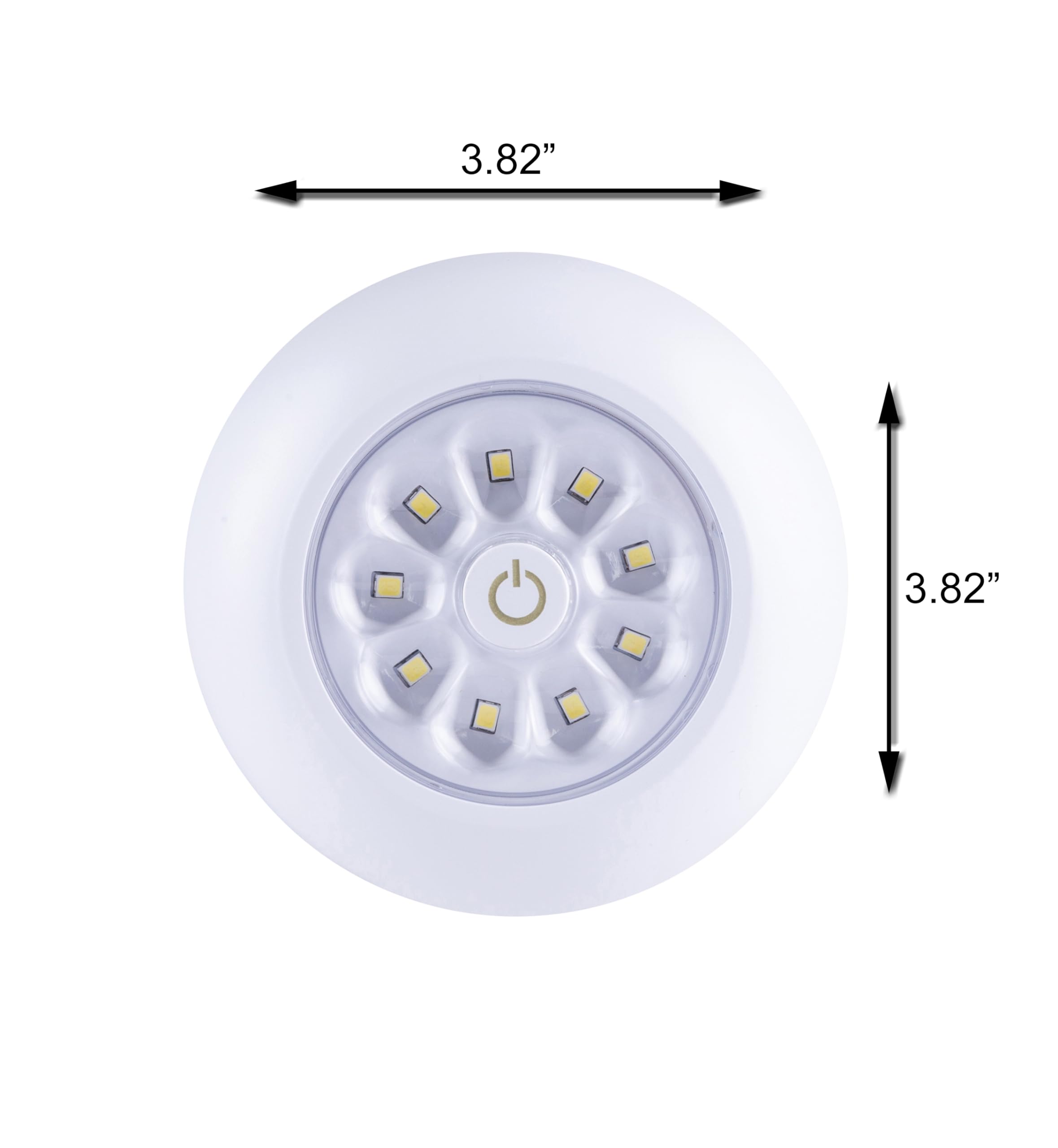 LIGHT IT! by Fulcrum 9-LED Anywhere Light, White, Single Pack, Model 30015-308, Durable Acrylonitrile Butadiene Styrene Material