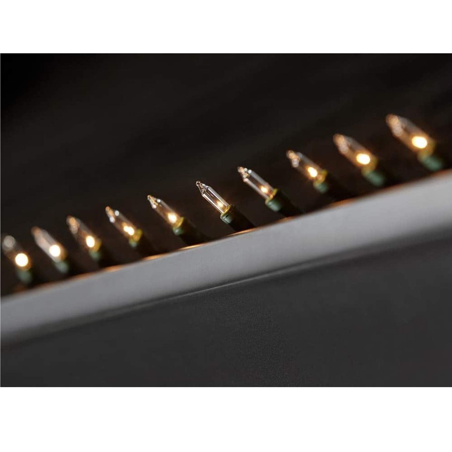 Ge String A Long 100 Count Indoor / Outdoor Mini Clear White Holiday / Party Lights Set On Green Wire (4 Pack)