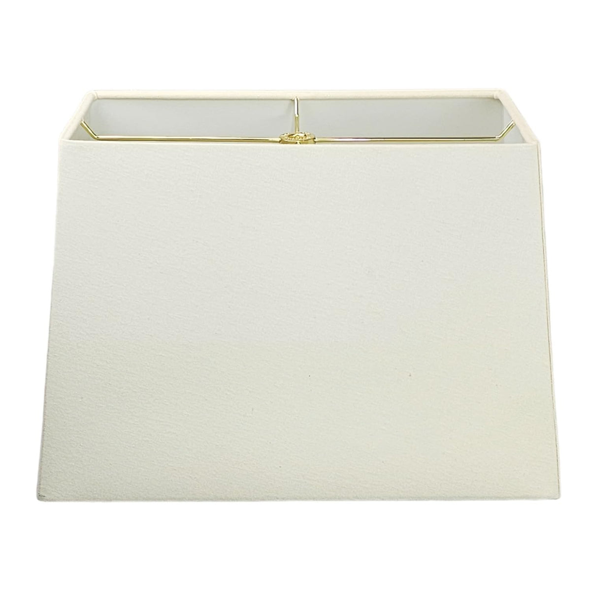 Royal Designs, Inc. Rectangle Hardback Lamp Shade, HB-613-18LNEG, Linen Eggshell, (8 x 16) x (10 x 18) x 12