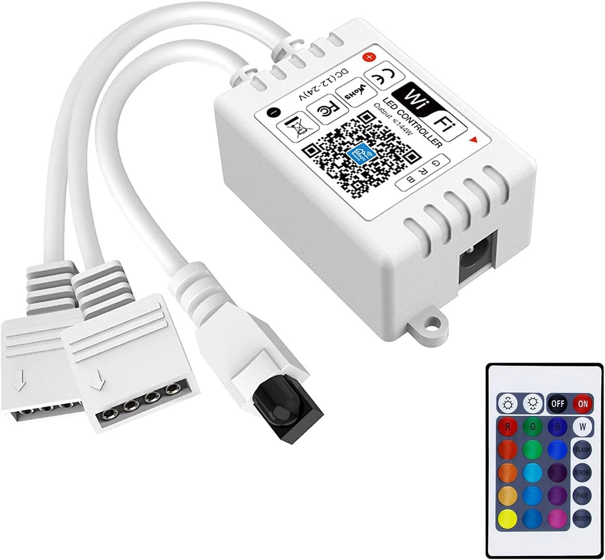 Inextstation Smart Rgb Wifi Led Controller For Alexa/Google Home, 2-Port For Led Strip Lights