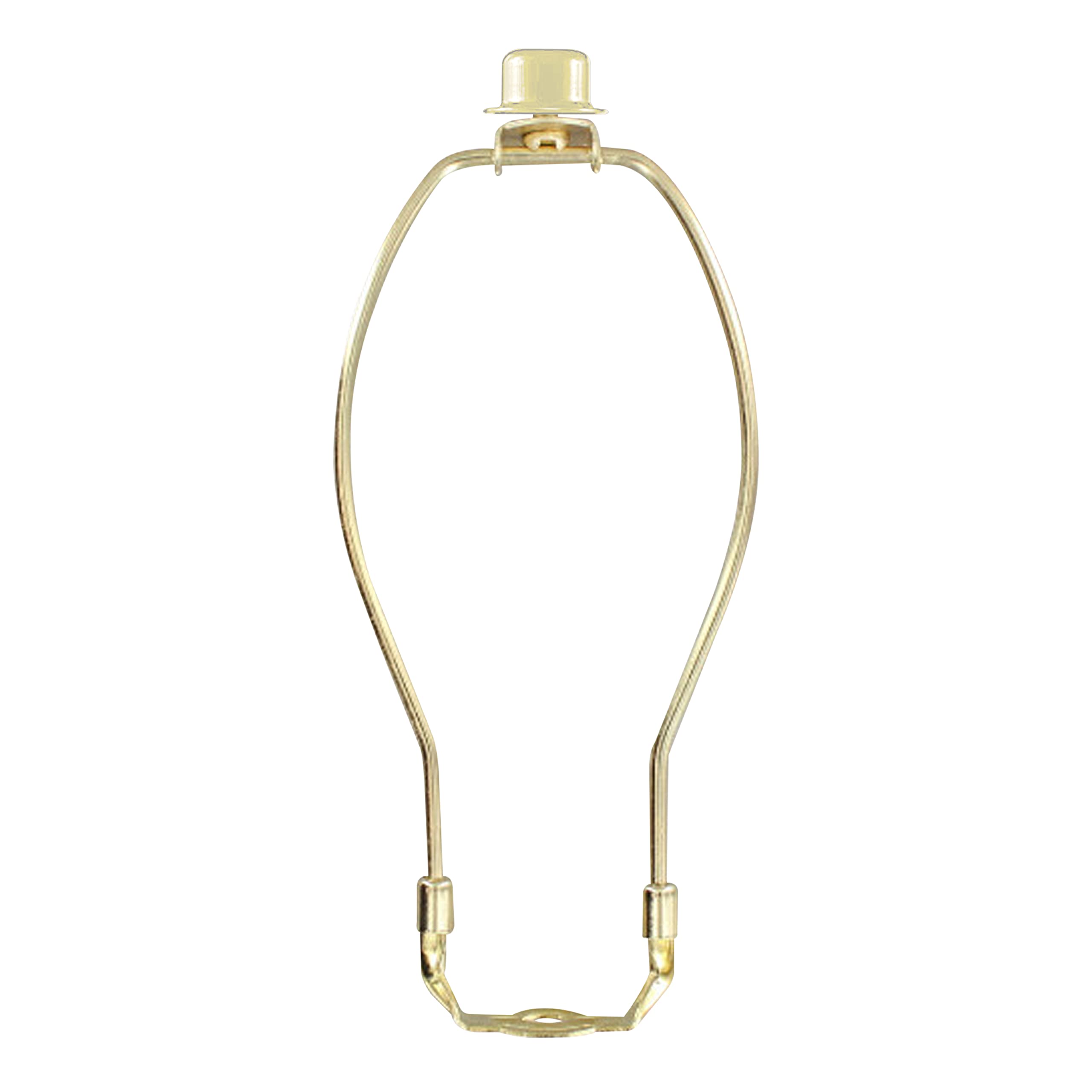 I Like That Lamp Complete Lamp Set - Brass 9 Harp (Suitable for 10 to 11 Lampshade) - Includes Harp, Saddle Holder Base and Fini