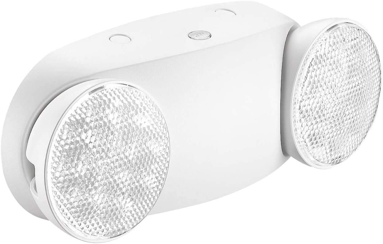 Ostek Led Emergency Exit Lighting Fixtures With Two Heads, Us Standard Adjustable Integrated Led Emergency Light With Battery Ba