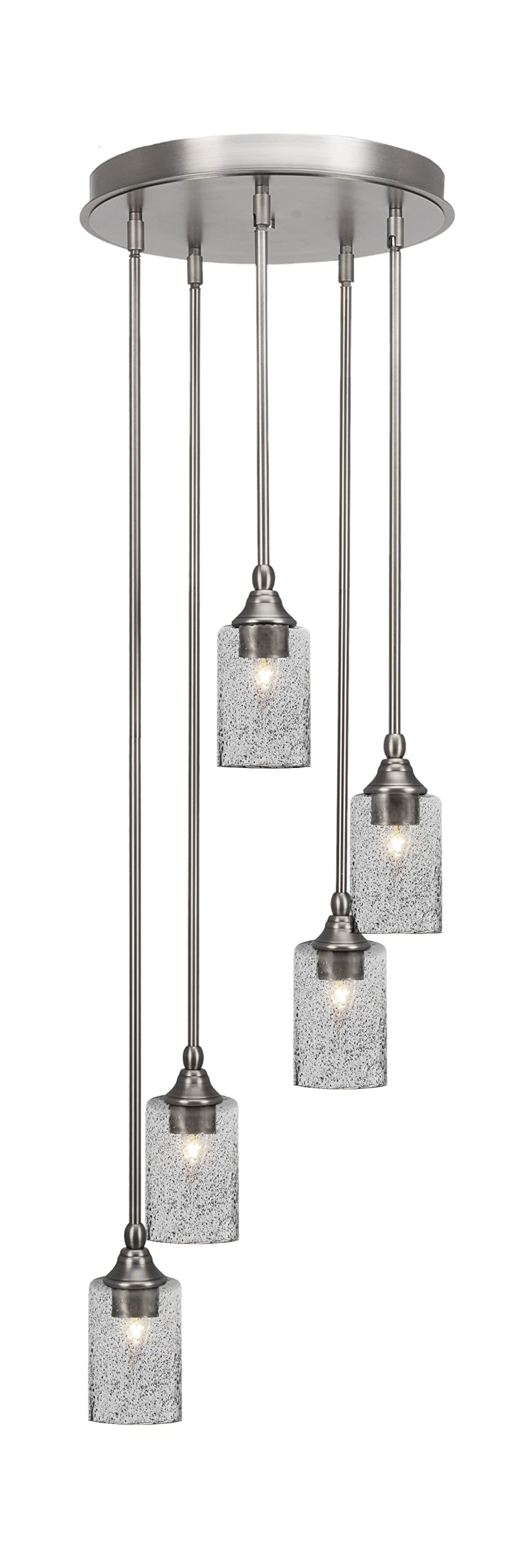 Empire 5 Light Cluster Pendalier in Brushed Nickel Finish (2145-BN-3002)