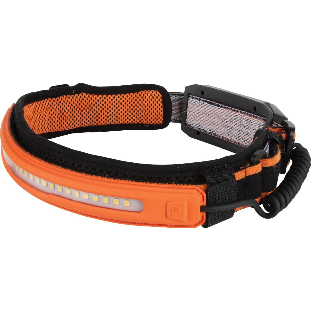 Klein Tools 56308 Rechargeable Headlamp, 575 Lumens, Wide-Beam LED, One Size, Black, Silicone Material