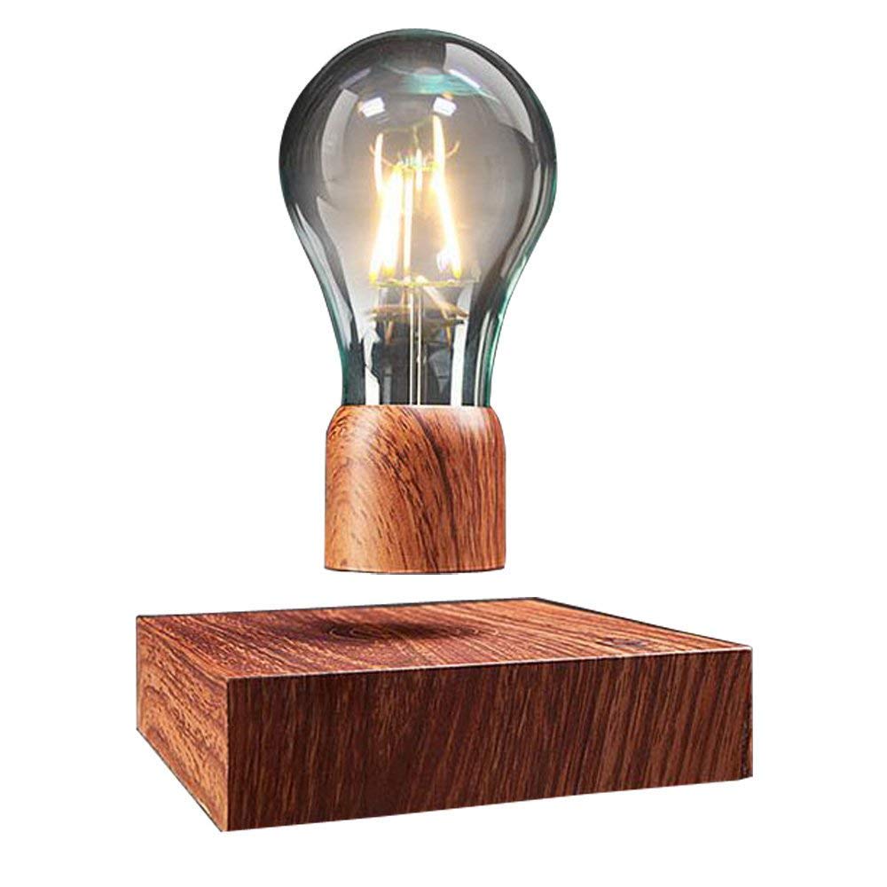 Exekoml Magnetic Levitating Led Light Bulb Desk Lamp - Unique Home Office Decor Gift