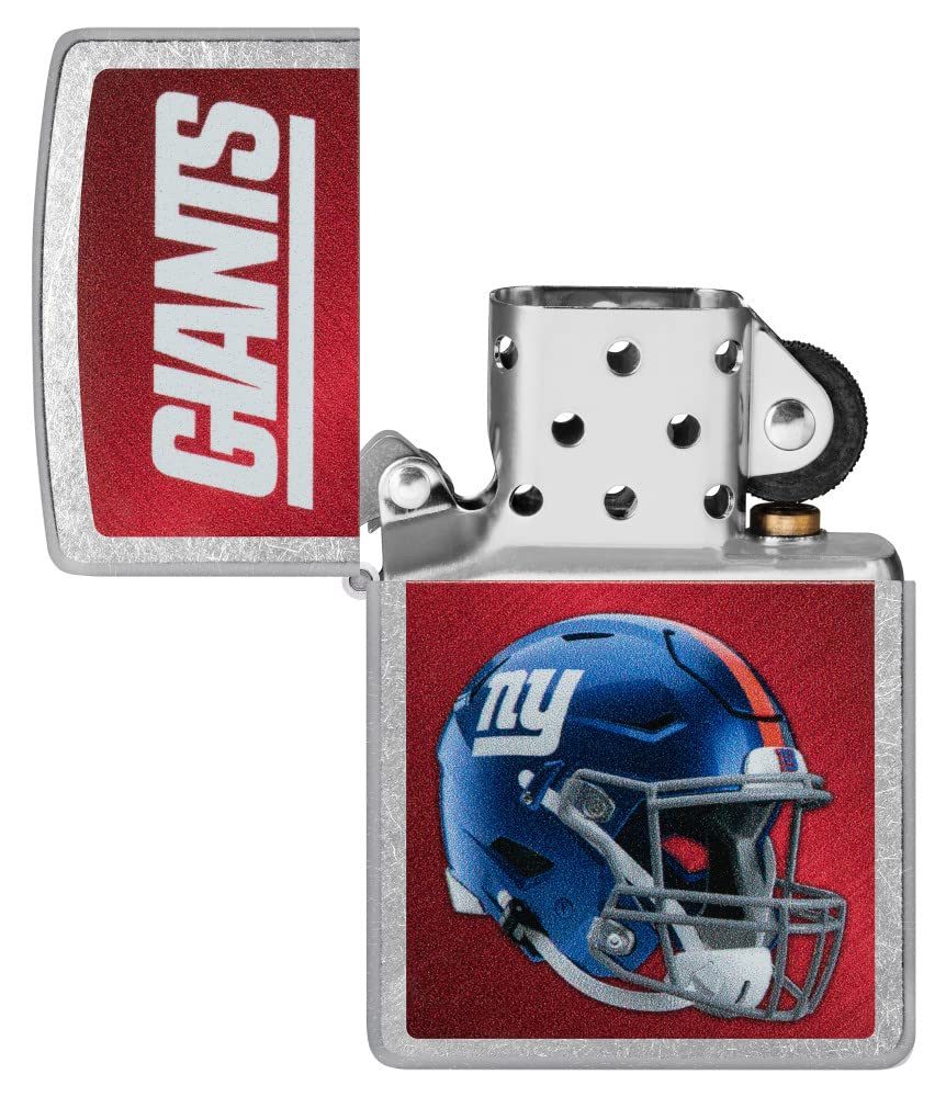 Zippo Nfl New York Giants Helmet Street Chrome Pocket Lighter