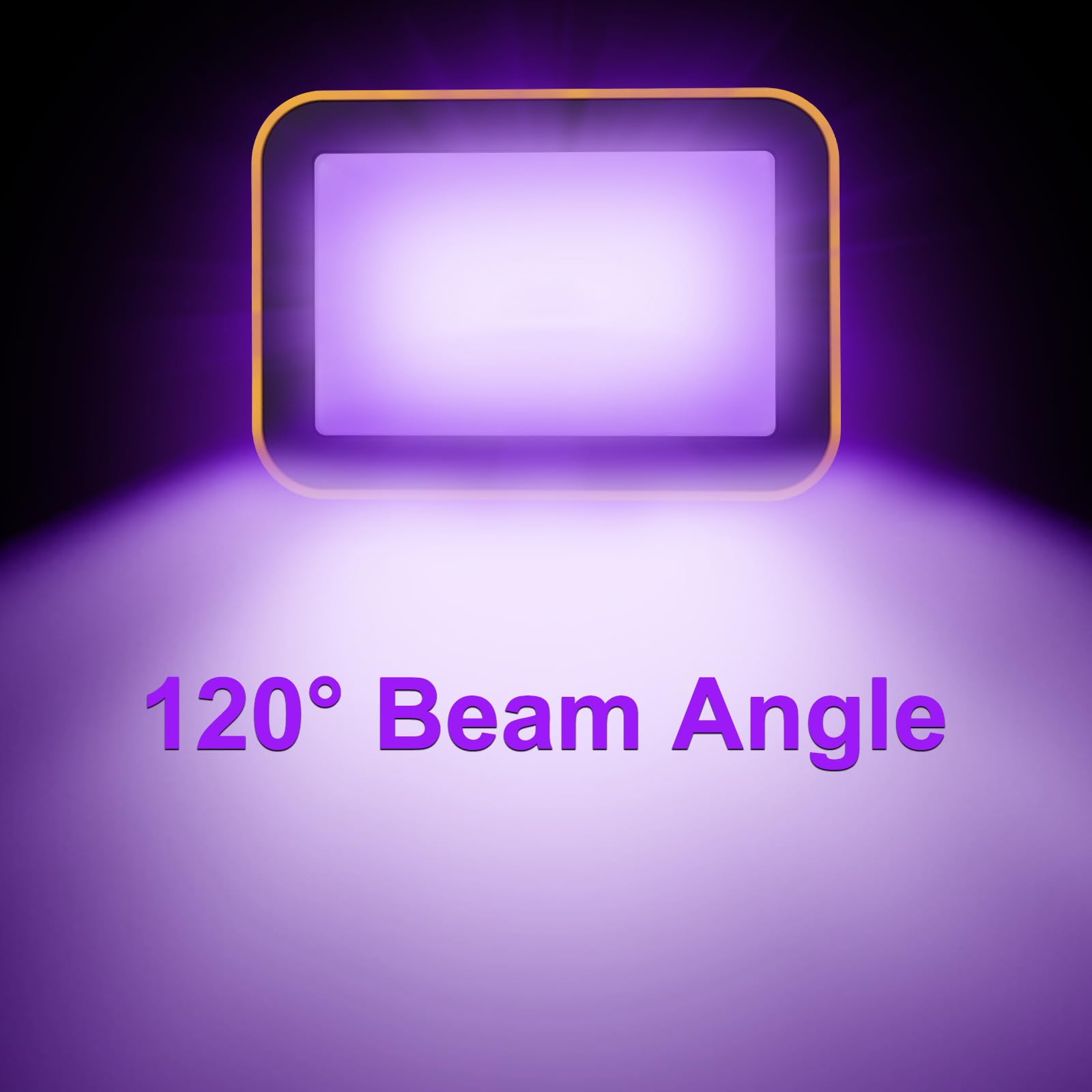 T-SUN Rechargeable LED Black Lights, Ultraviolet, 2 Pack, ABS Material, Model 472e7341 for Neon Glow, Party, Indoor Decor