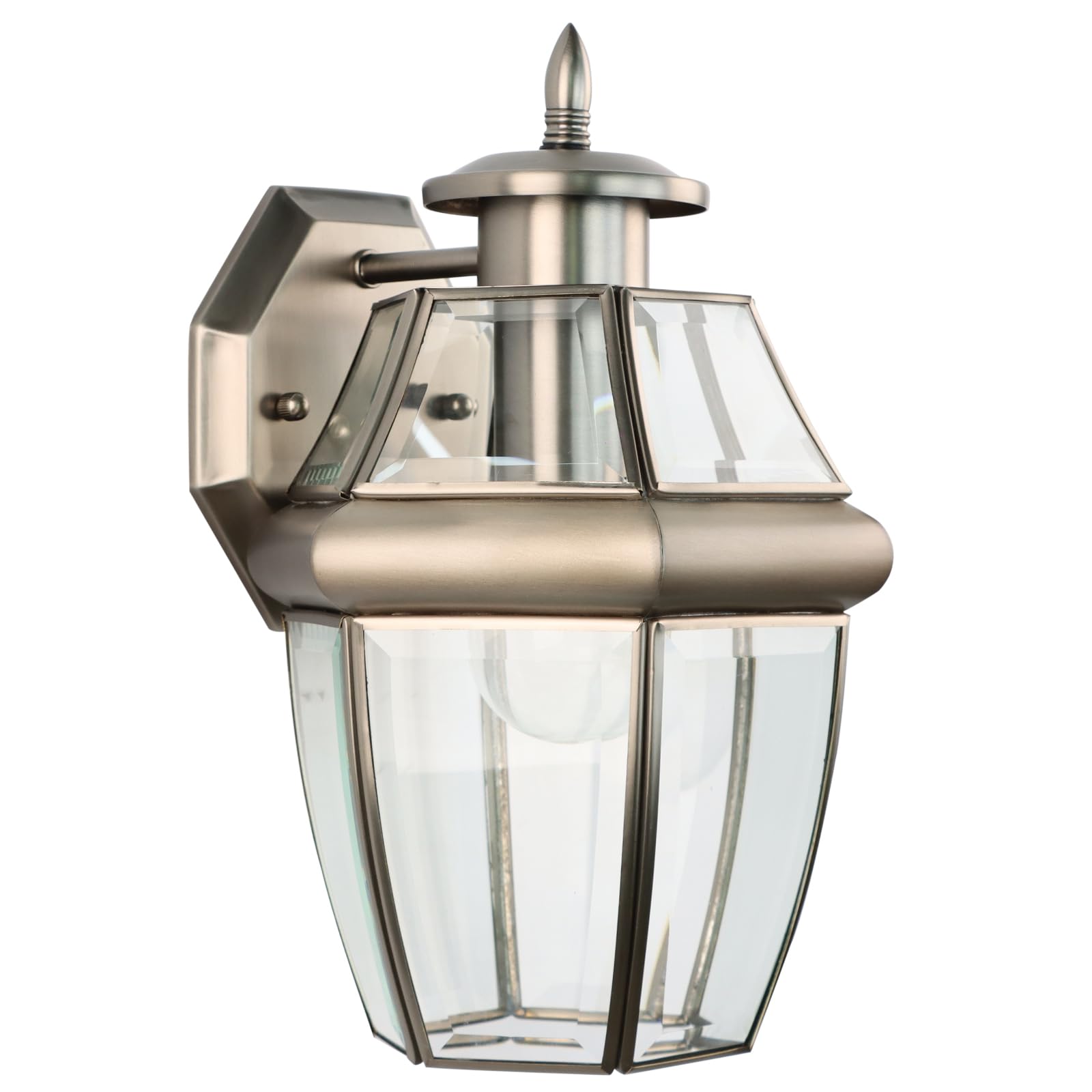 Outdoor Wall Lantern, 12 Inch Exterior Light Fixture, Waterproof Porch Lights with Glass Shades, Wall Mounted Outside Lighting f