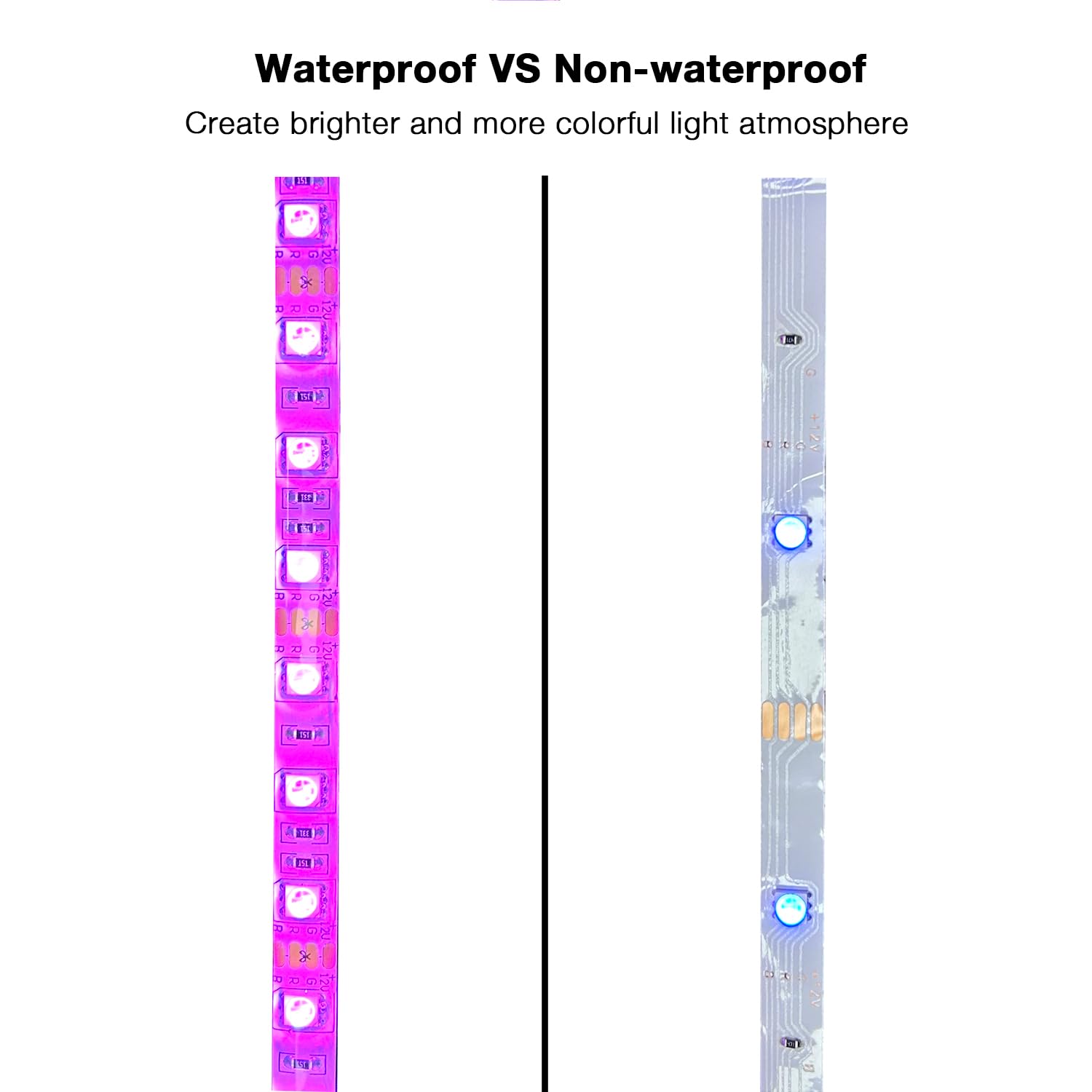DAYBETTER LED Strip Lights, 32.8ft Multicolor, 300 LEDs, Remote Control, Model FS-553, Waterproof for Indoor/Outdoor Use