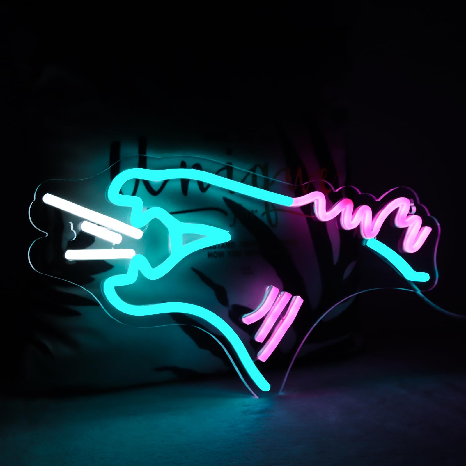 ASDGGBL Monster Neon Sign, Dinosaur Neon Sign for Wall Decor, Dimmable & Powered by USB Neon Lights for Bedroom Bar Man Cave Gam