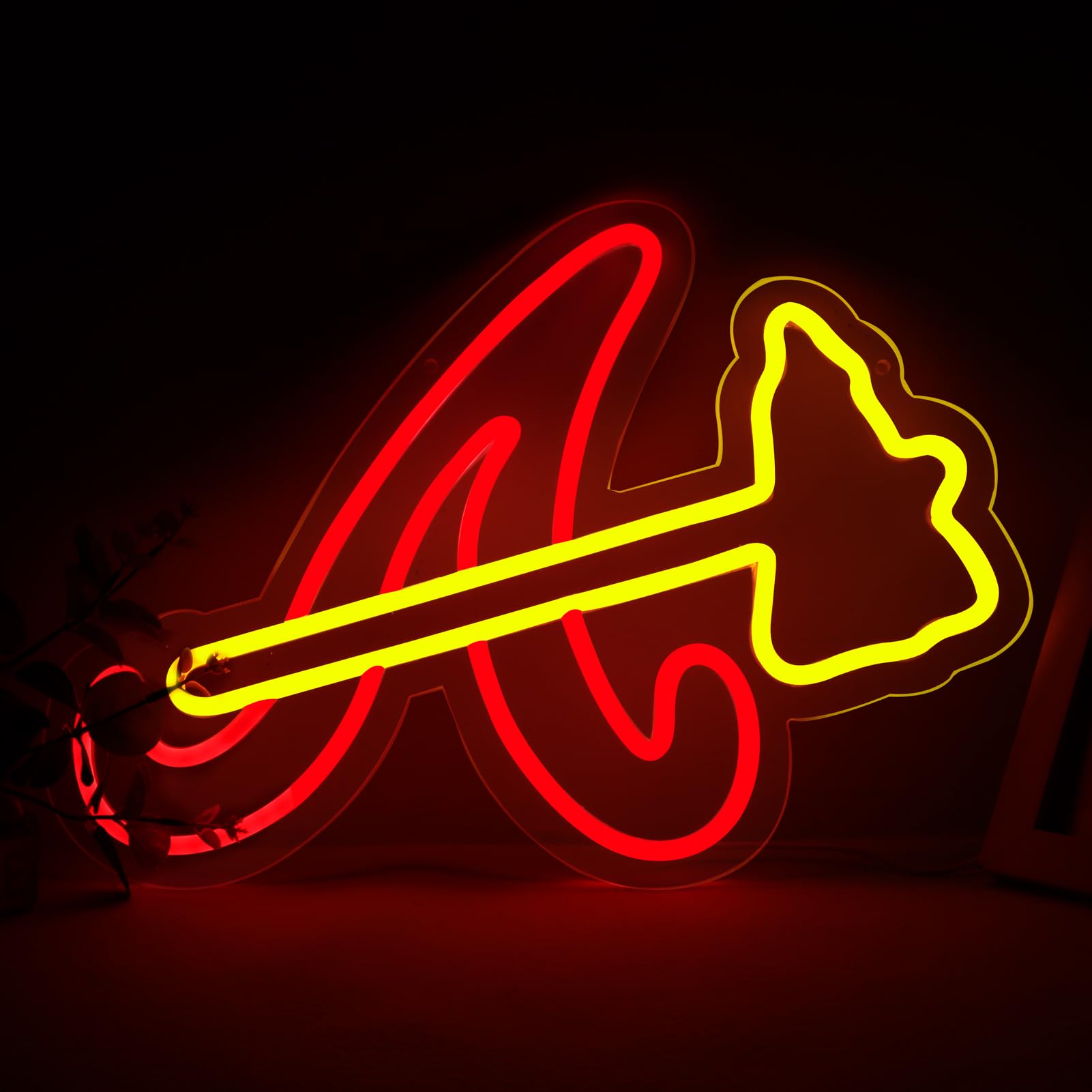 Balanar Neon Sign - Baseball Team Wall Decor, 16.14x11.42 inches, Acrylic, B-Team Logo