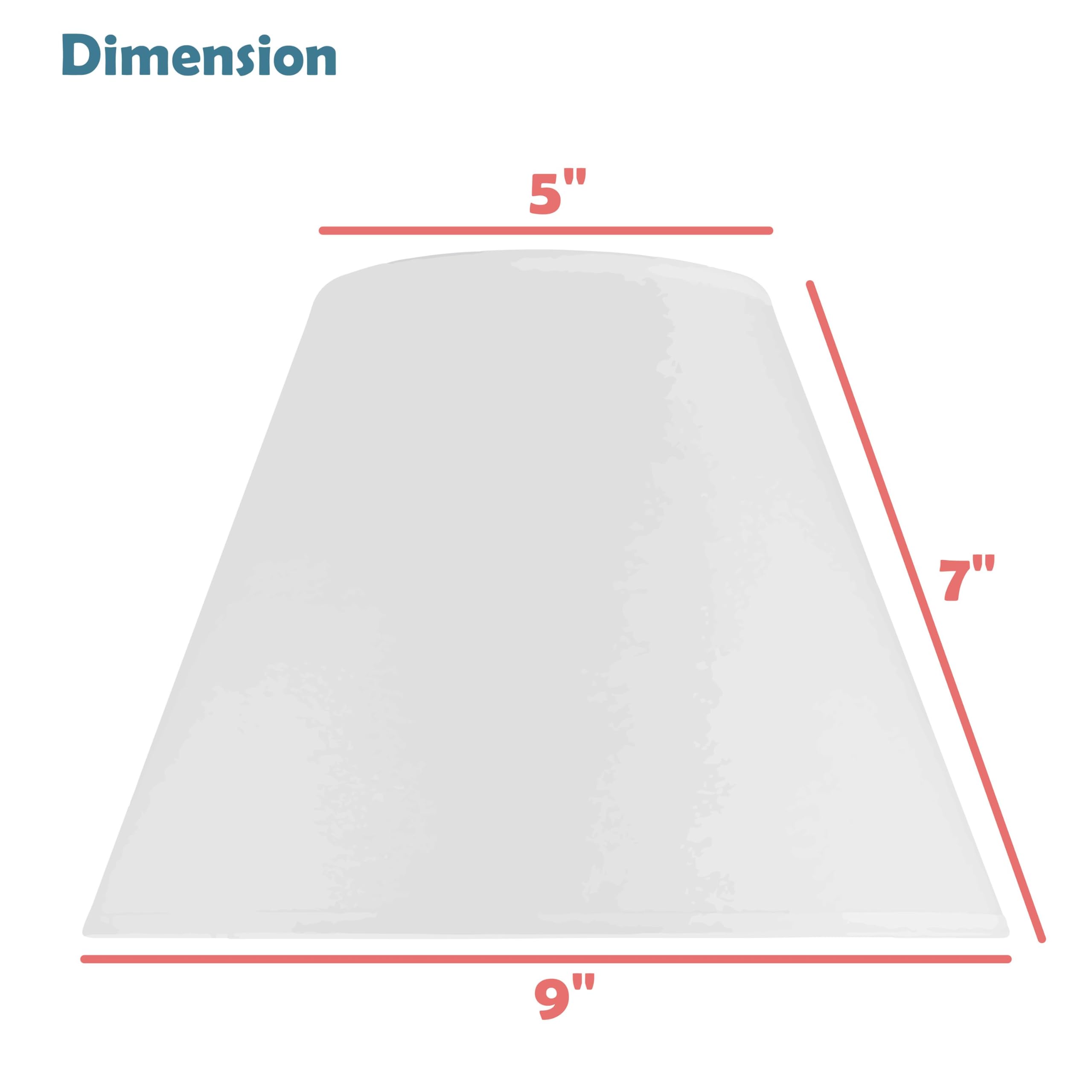 Aspen Creative Hardback Empire Lamp Shade, 9 Wide, Off-White, Model 58902, Paper Material