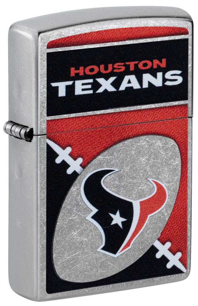 Zippo Nfl Houston Texans Street Chrome Pocket Lighter