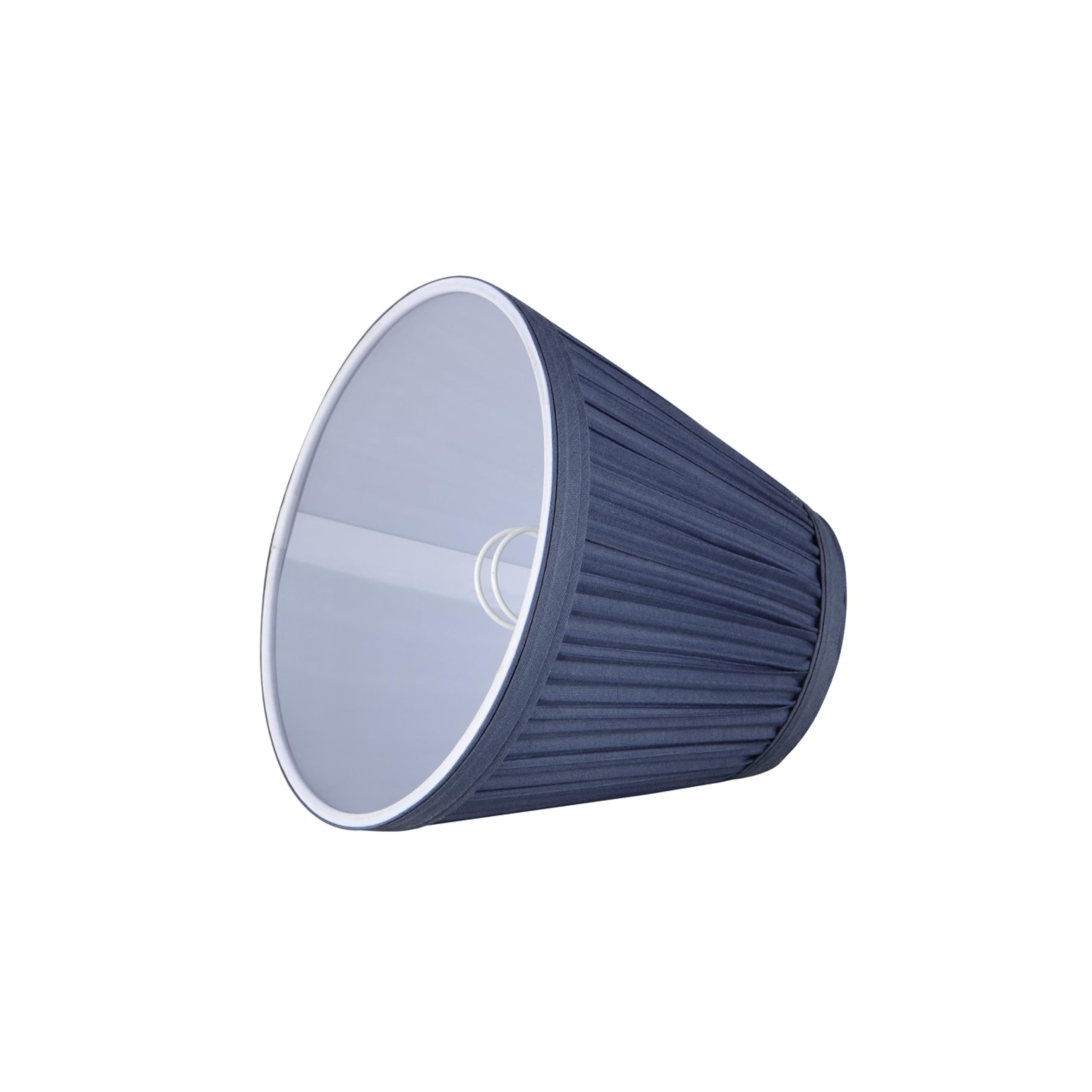 Aspen Creative Chandelier Clip-On Lamp Shade, Navy Blue, 3in Top x 6in Bottom x 5in Slant, Model 33125-9, 9 Pack