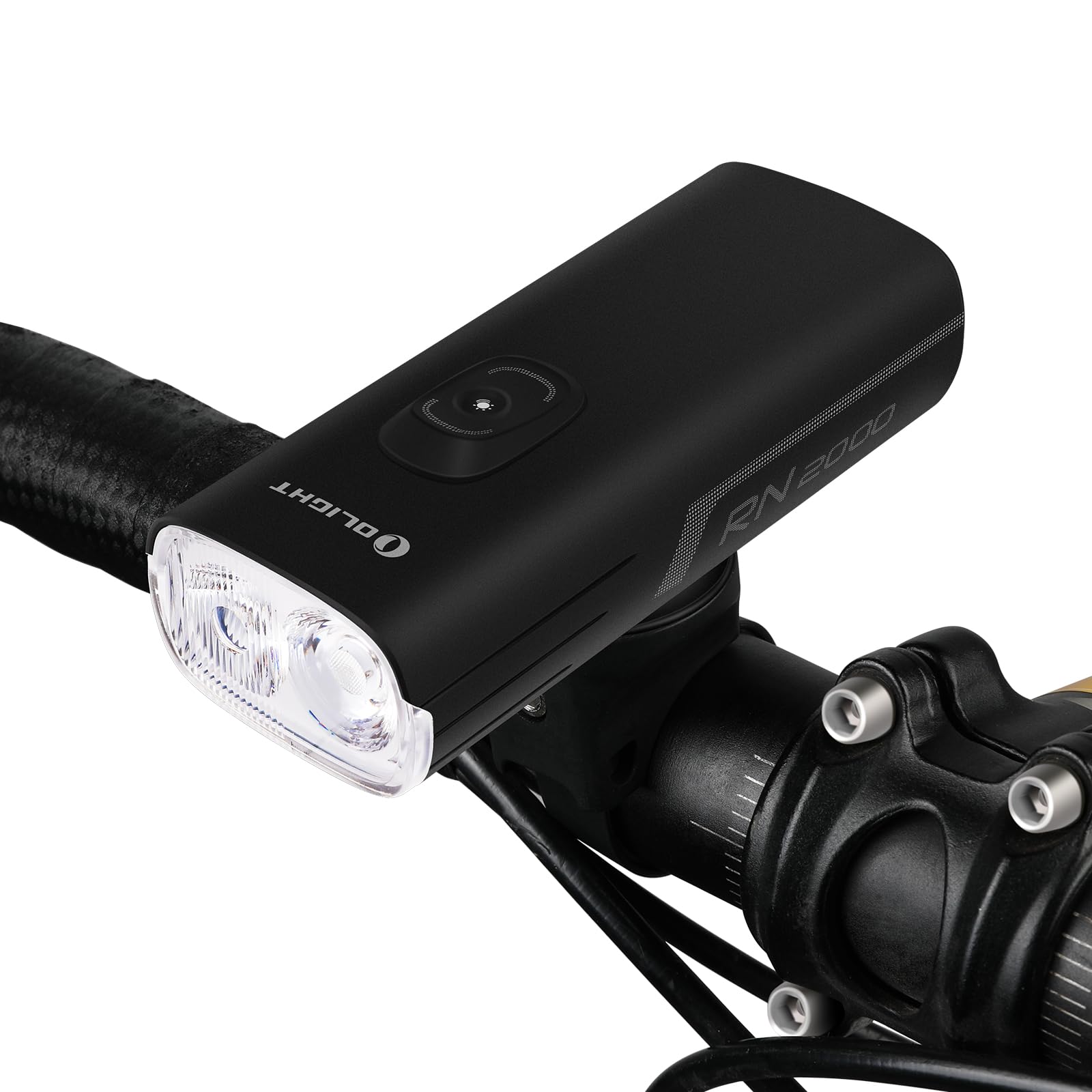 OLIGHT RN2000 LED Rechargeable Bike Light, 2000 Lumens, Waterproof, Remote Control, Black