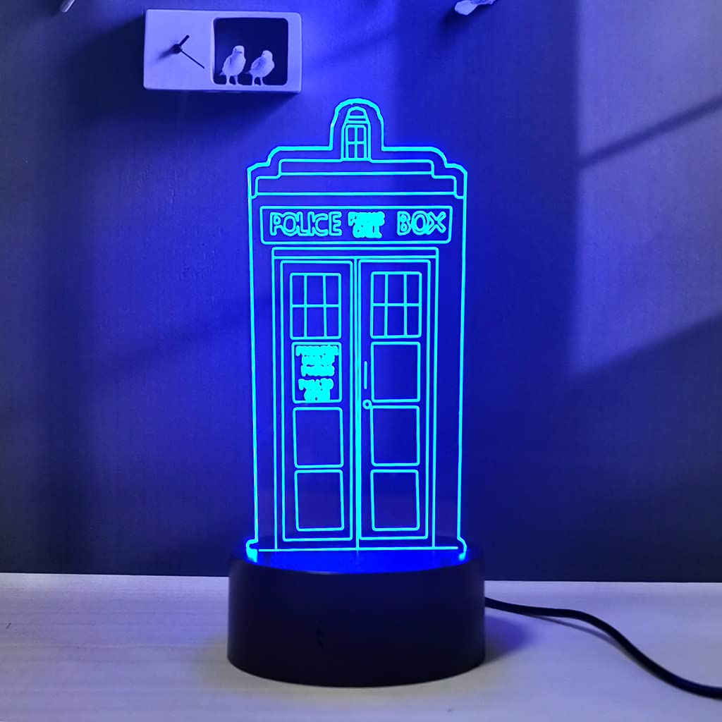3D Illusion LED Bedroom Night Light RGB 16 Color Remote Desk Lamp Room Decor for Men