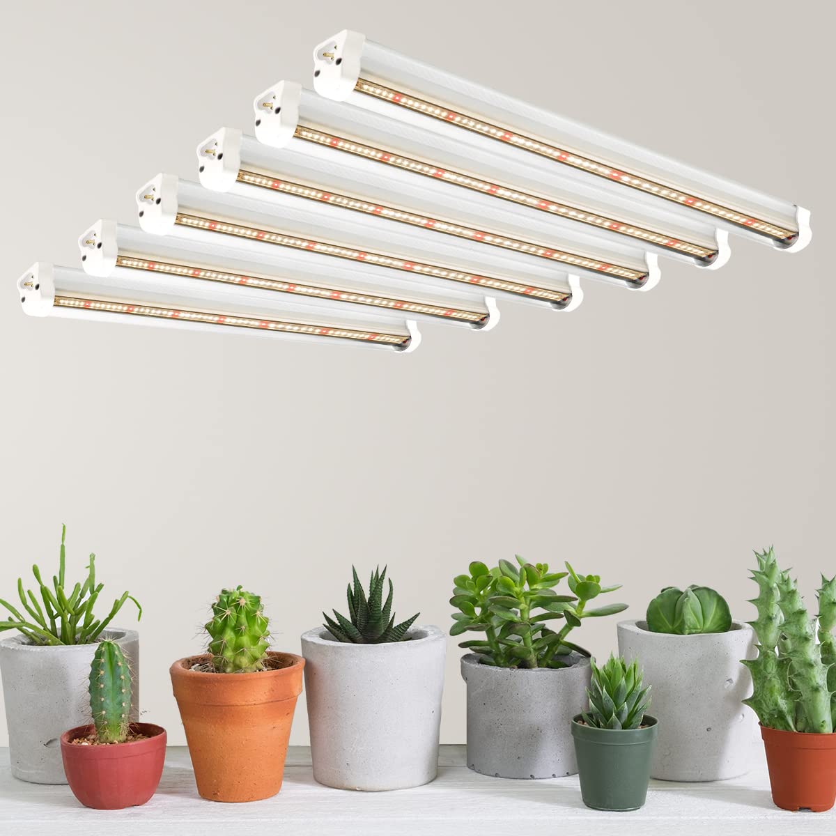 T5 Led Grow Lights, 306-Bulbs 5000K White Full Spectrum Plant Growing Lamp Bars For Indoor Plants Seedling Hydroponics, Daisy-Ch