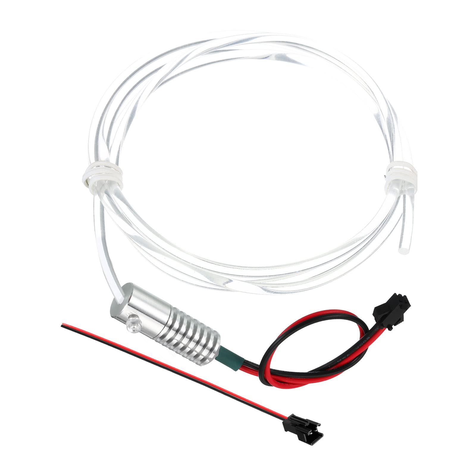 PATIKIL 3mm PMMA Side Glow Fiber Optic Cable Kit with LED Aluminum Illuminator, 1m, Green, Model a313ce8d-c932-44b3-907