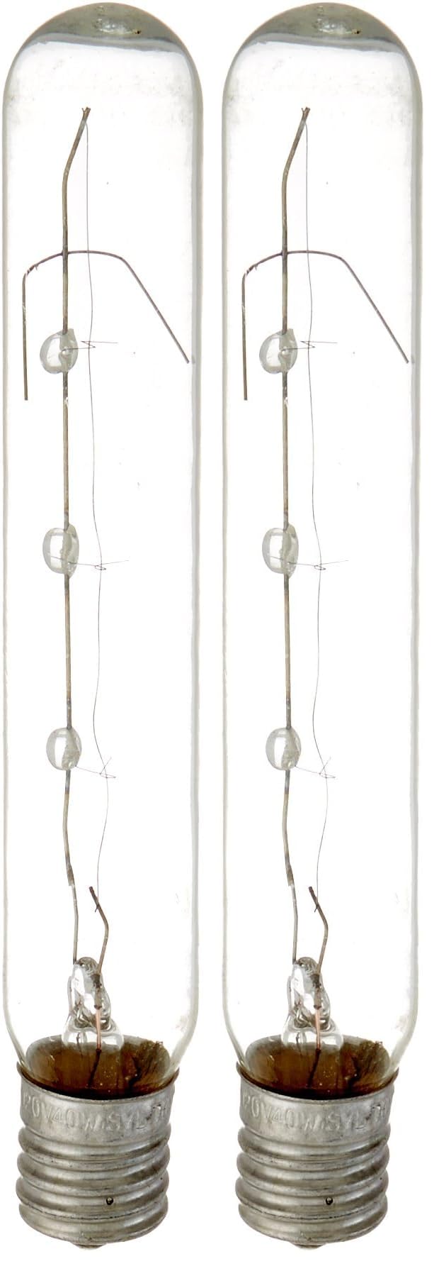 Sylvania 18152 40-Watt Clear Tubular Intermediate Base Incandescent T6.5 Bulb 1 Count (Pack of 2)