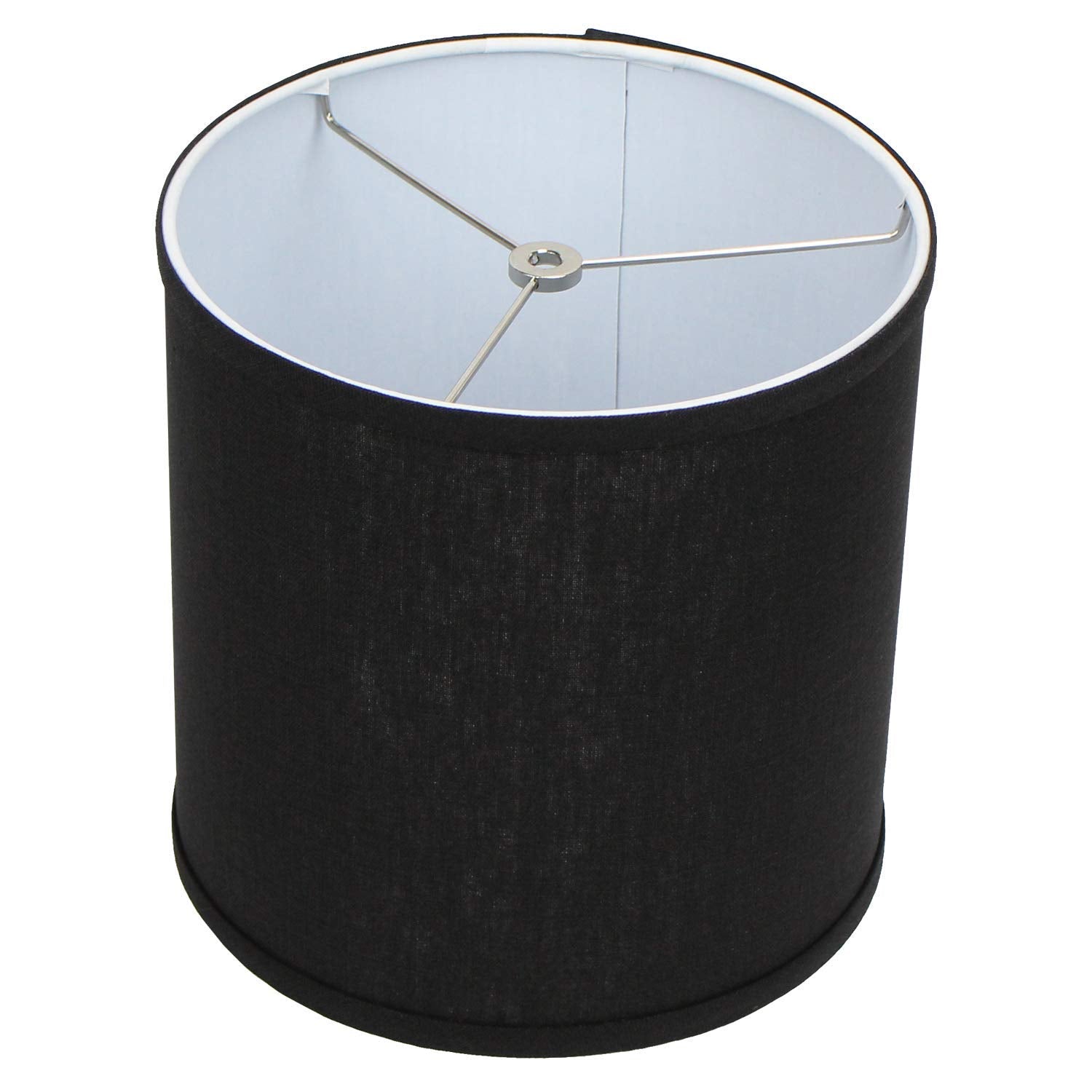 FenchelShades.com 10'' Top Diameter x 10'' Bottom Diameter 10'' Height Fabric Drum Lampshade Spider Attachment (Designer Linen B