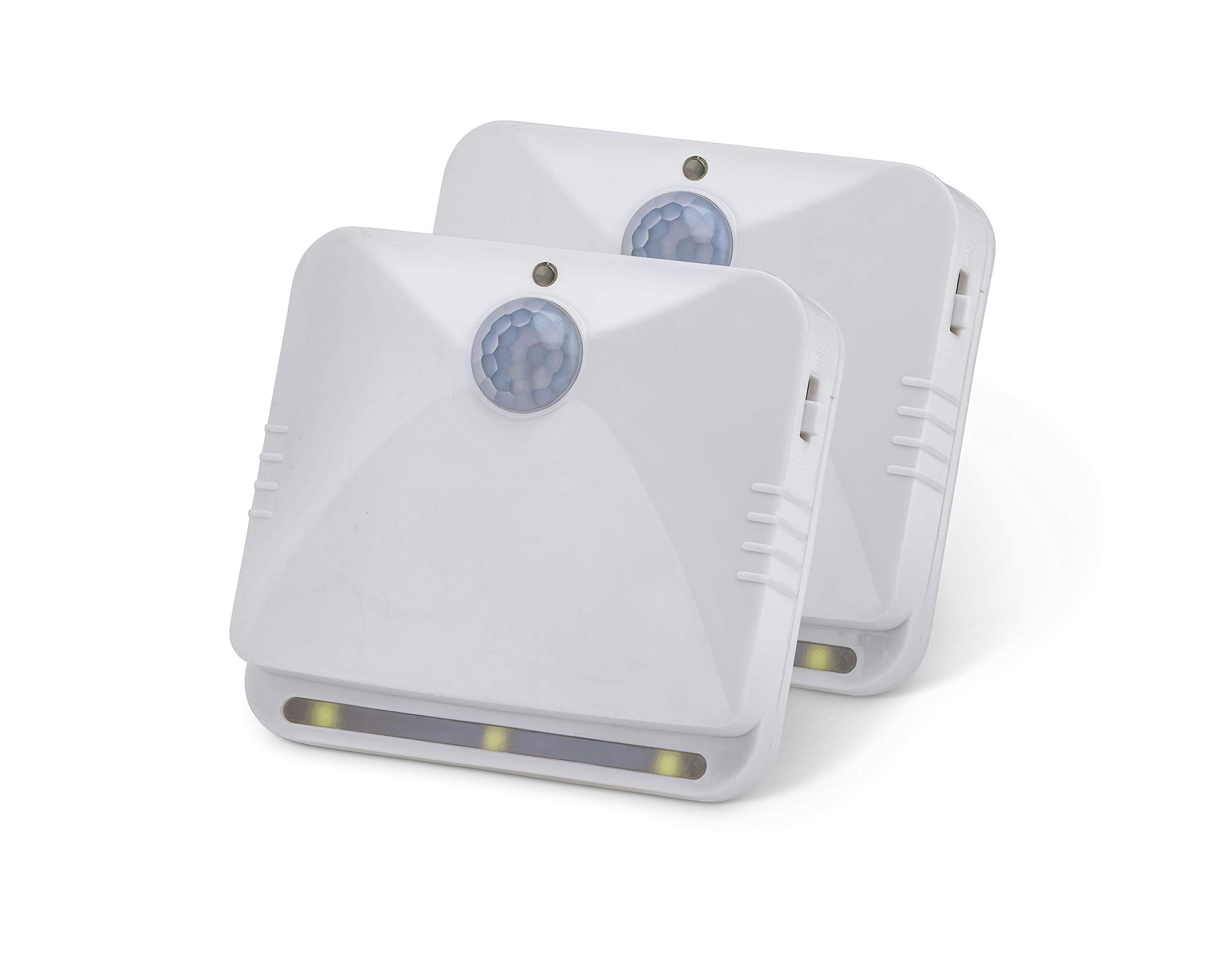 Sensor Brite Wireless Motion-Sensing Led Night Light, Battery-Operated, 2-Pack, White