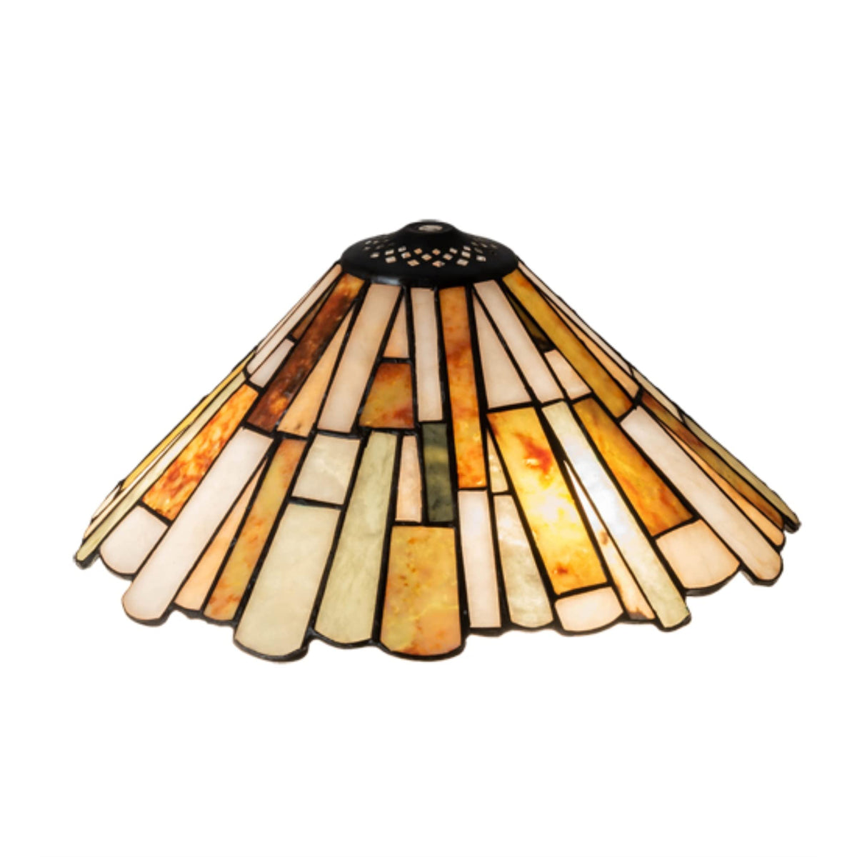 Meyda 74020 13 in. Wide Delta Jadestone Shade Light