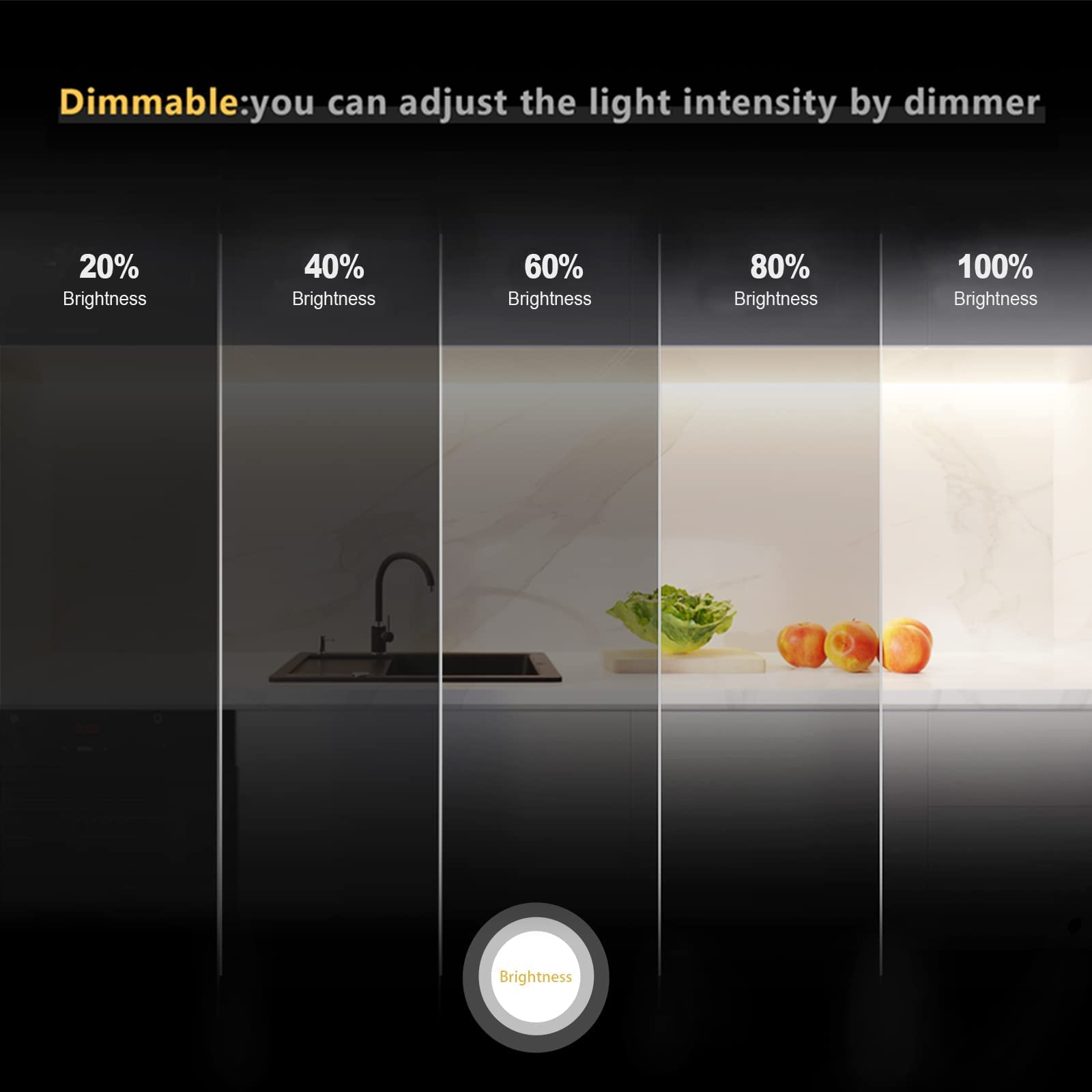 Tunichx Cob Led Strip Light Dc 12V Led Strip Flexible Super Bright Led Strips, 9W/M 2X16.4Ft Cool White 6500K Cri 90+,480Leds/M