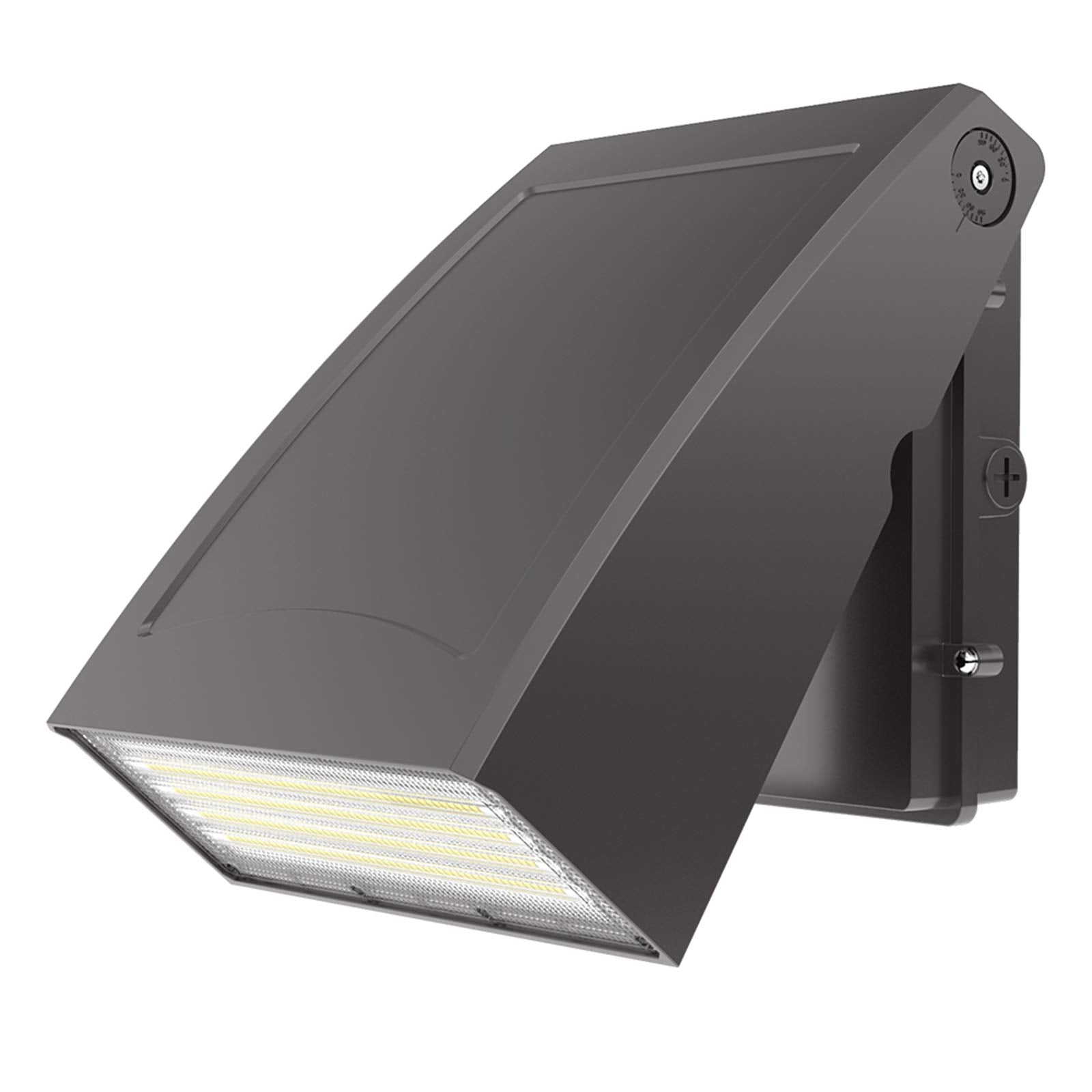 Hyperlite 100W Wall Pack Light - 13000Lm Etl Approved, Full Cut-Off, Bronze Aluminum For Driveway, Warehouse, Patio, Entrance