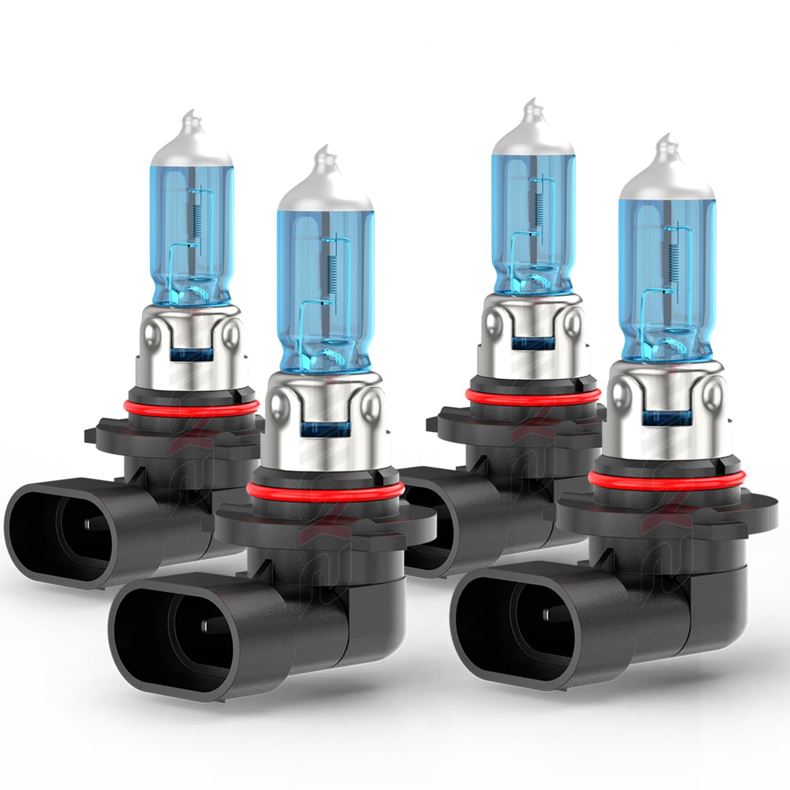 SYJIIP Halogen Headlight Bulbs 9005 High Beam 9006 Low Beam 6000K White 300% Brightness for Honda Civic Sedan 2004-2015, 