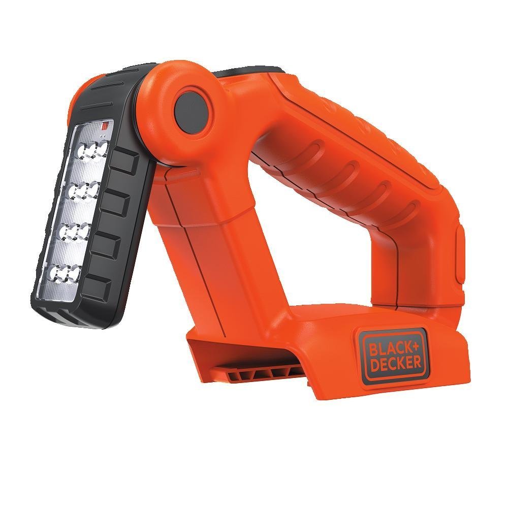 BLACK+DECKER LED Work Light BDCF20, 20V MAX*, One Size, Black/Orange, Durable Blend Material